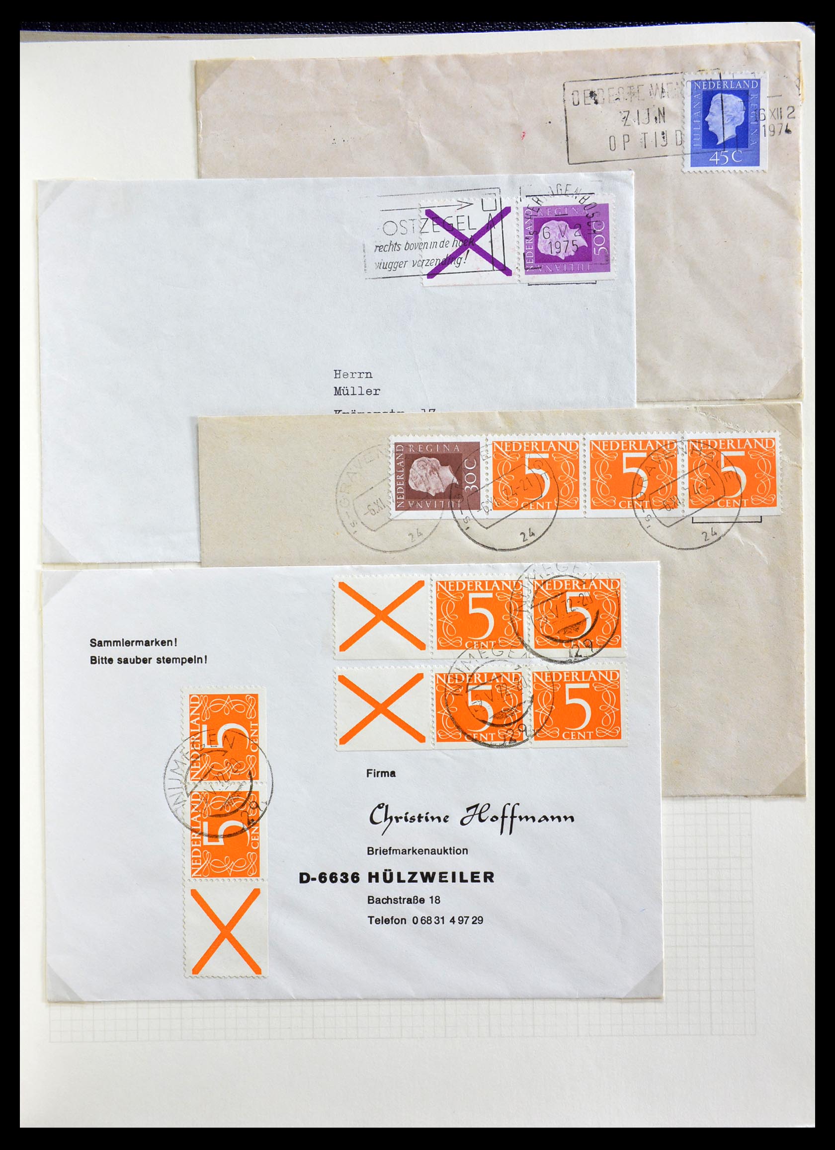 29216 024 - 29216 Netherlands covers 1800-1982.