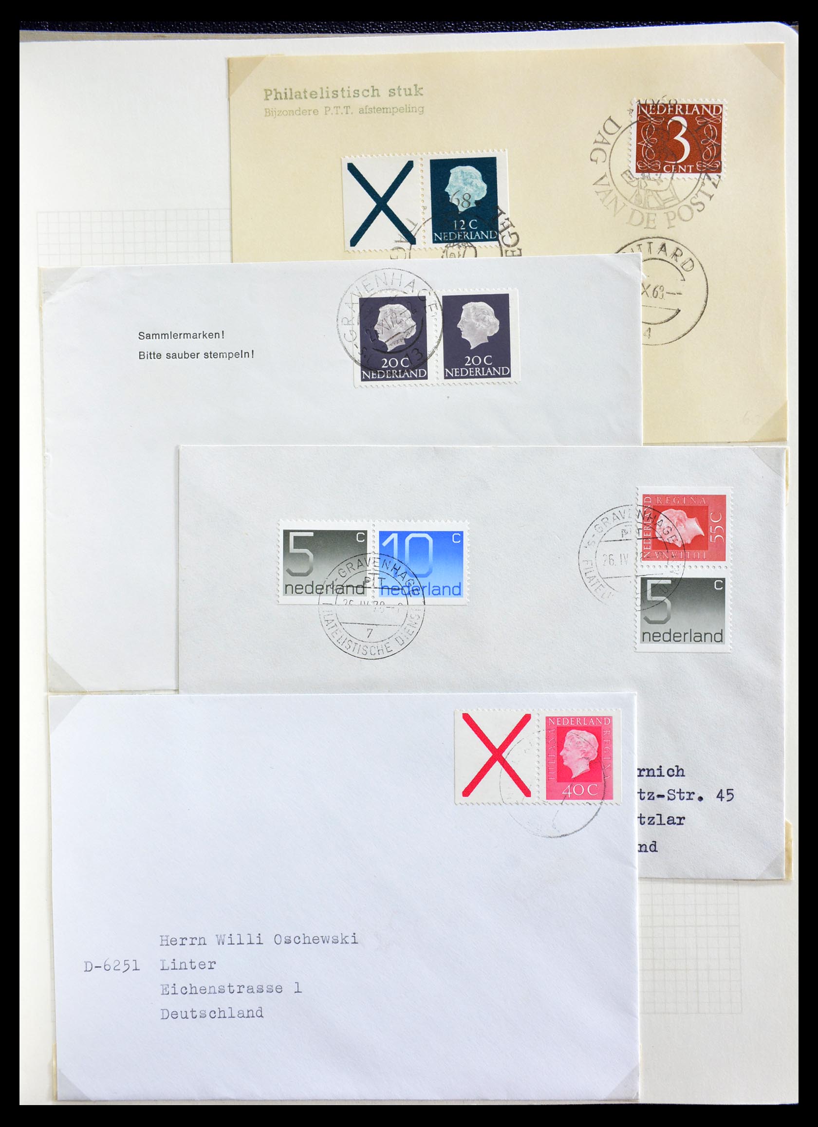 29216 025 - 29216 Nederland poststukken 1800-1982.