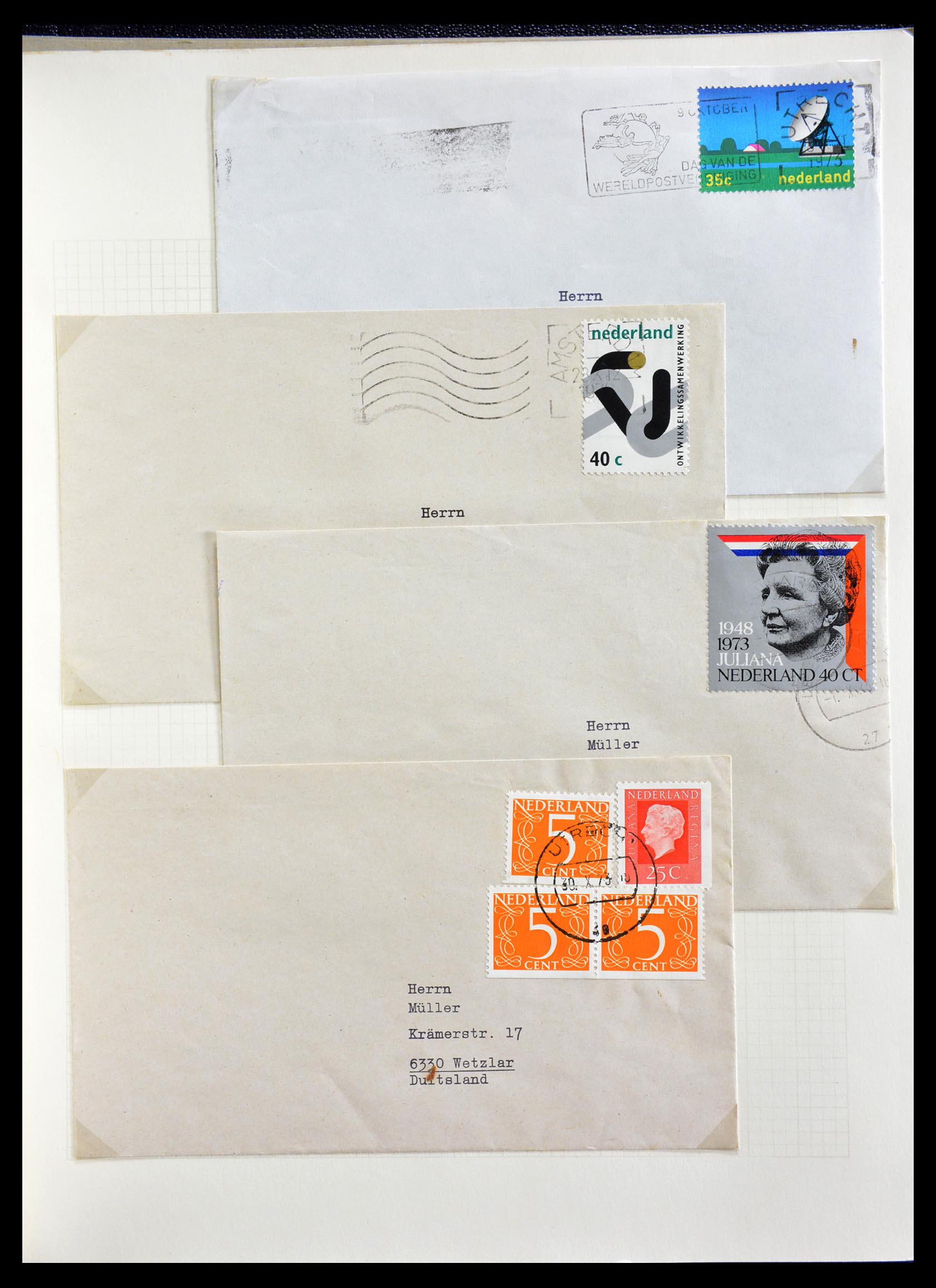 29216 027 - 29216 Netherlands covers 1800-1982.