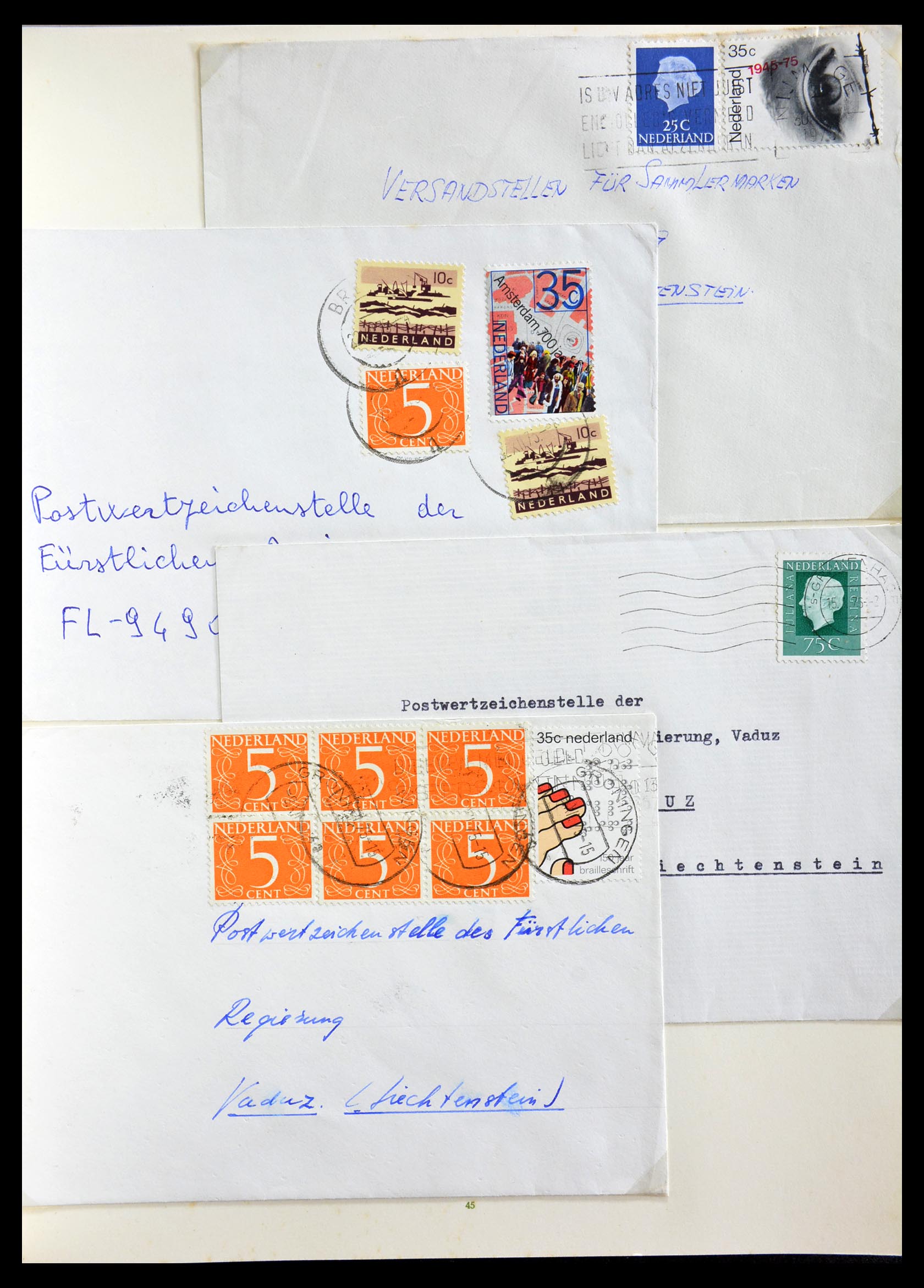 29216 038 - 29216 Netherlands covers 1800-1982.