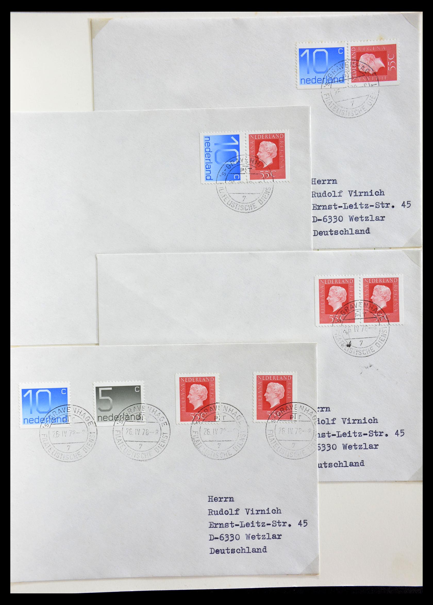 29216 040 - 29216 Netherlands covers 1800-1982.