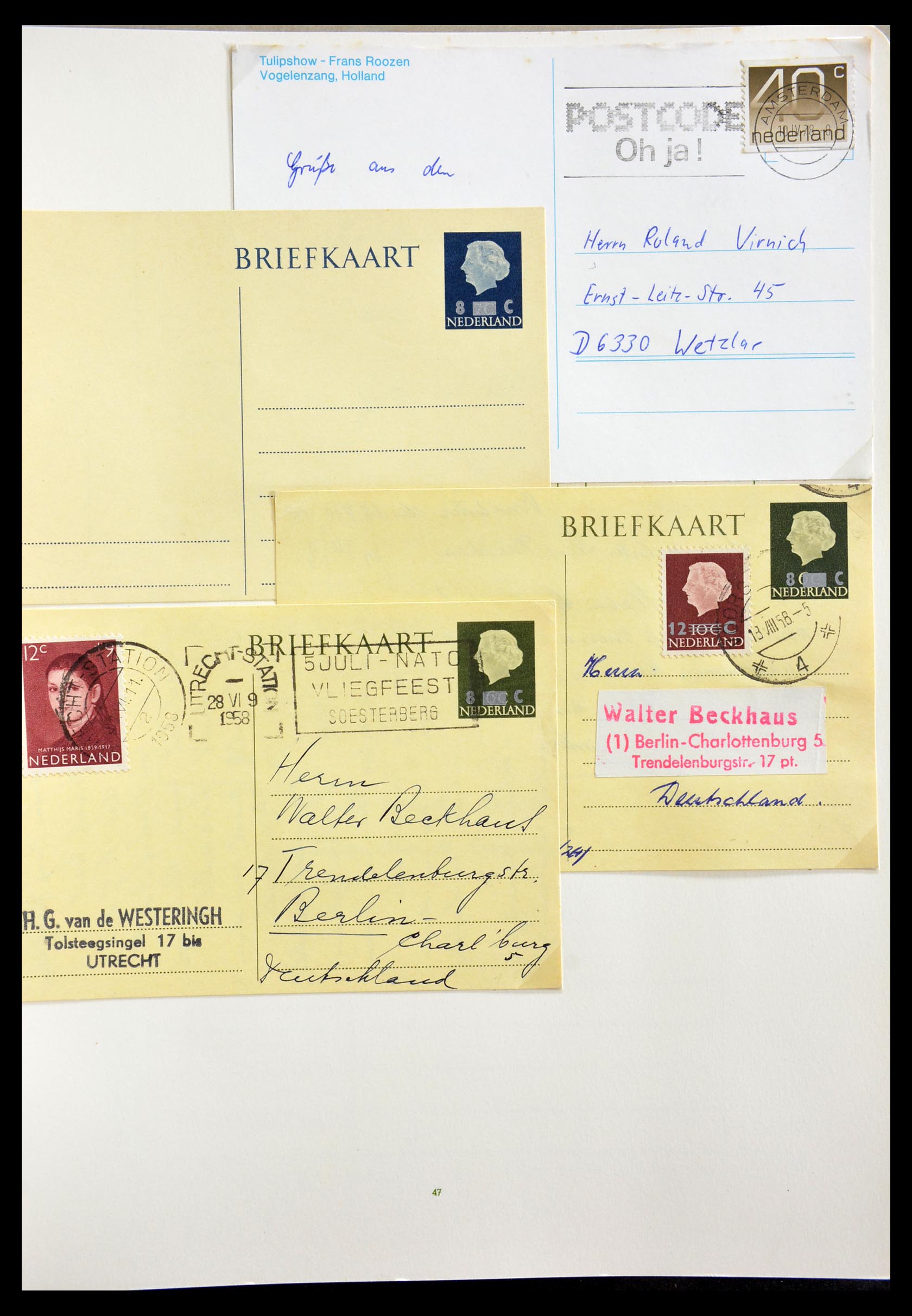 29216 042 - 29216 Netherlands covers 1800-1982.