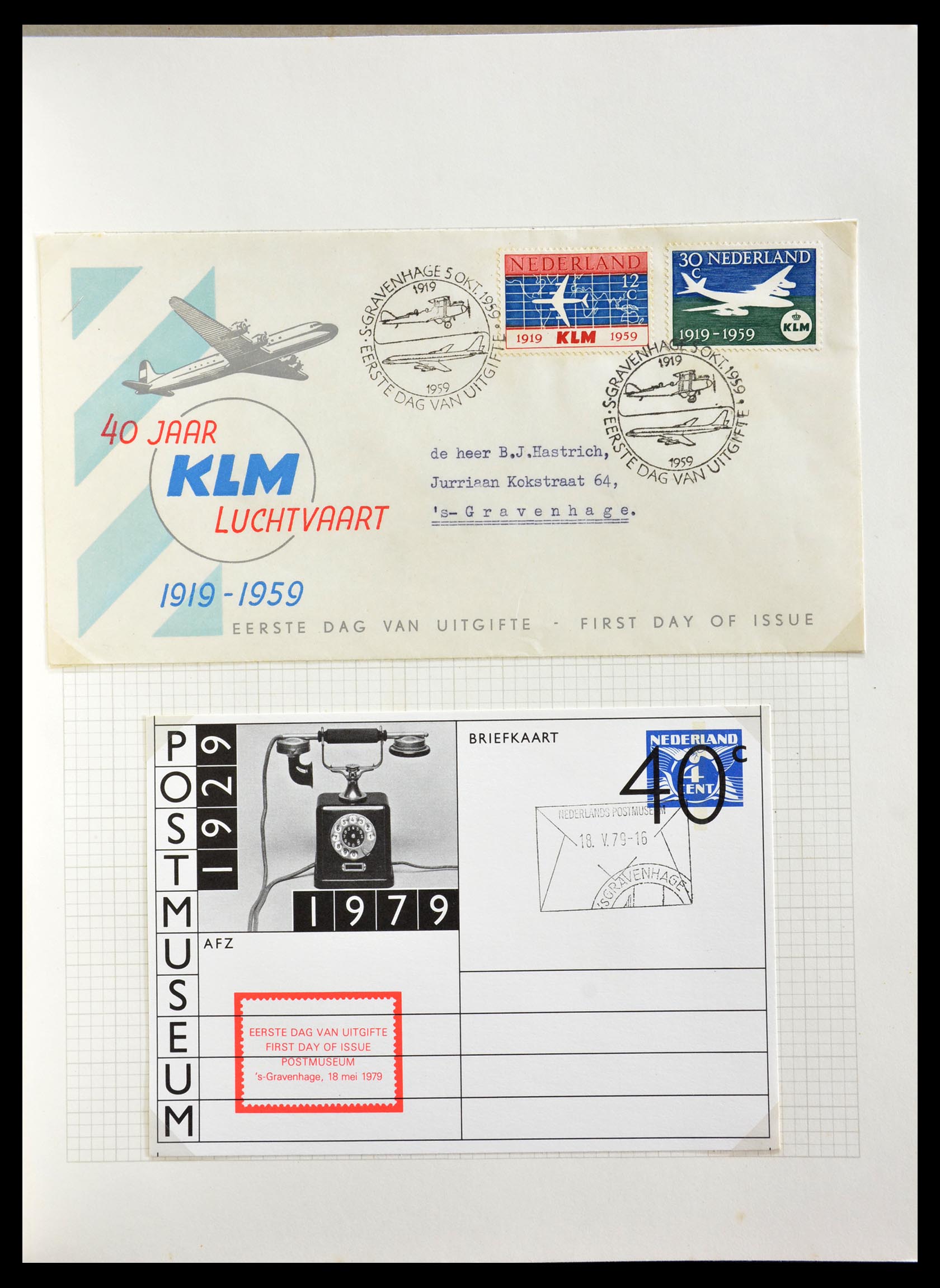 29216 043 - 29216 Netherlands covers 1800-1982.