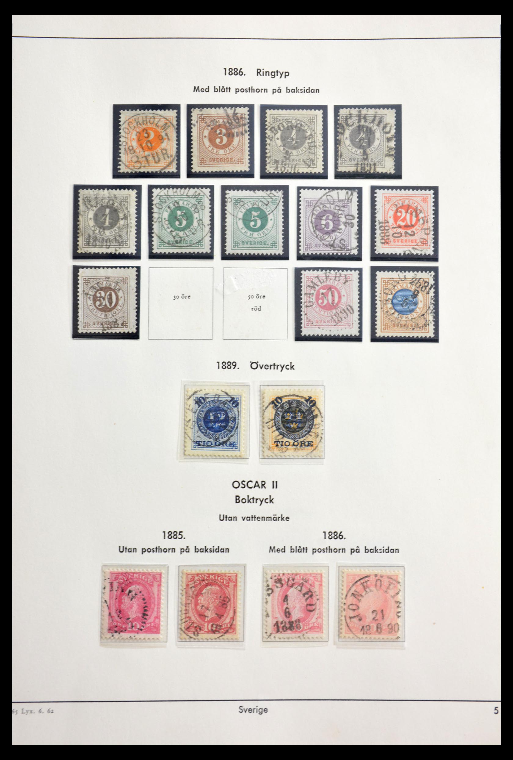 29221 005 - 29221 Zweden 1855-1967.