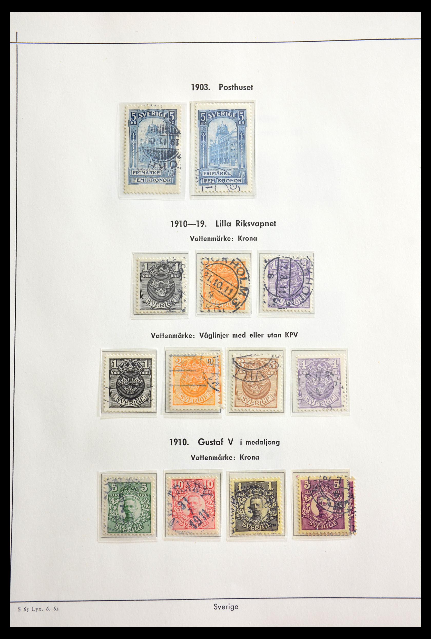 29221 007 - 29221 Sweden 1855-1967.