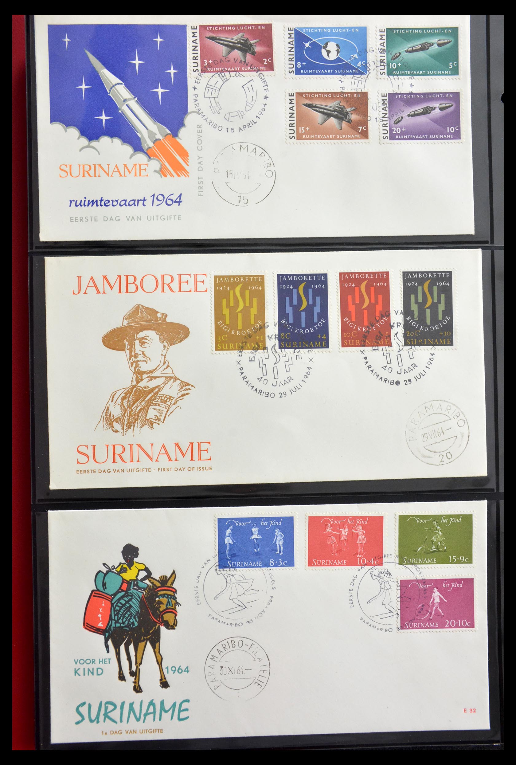 29235 008 - 29235 Suriname FDC's 1960-2006.