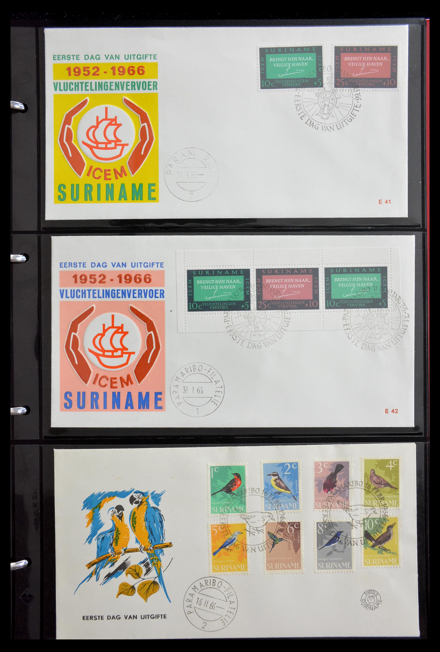 29235 013 - 29235 Surinam FDC's 1960-2006.