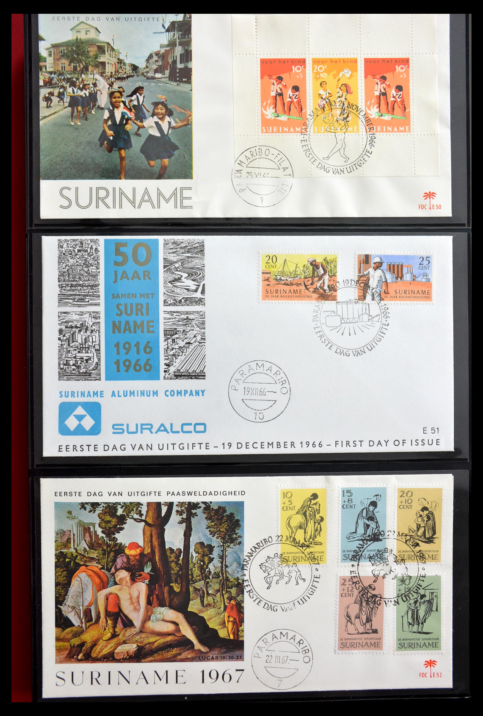 29235 016 - 29235 Suriname FDC's 1960-2006.