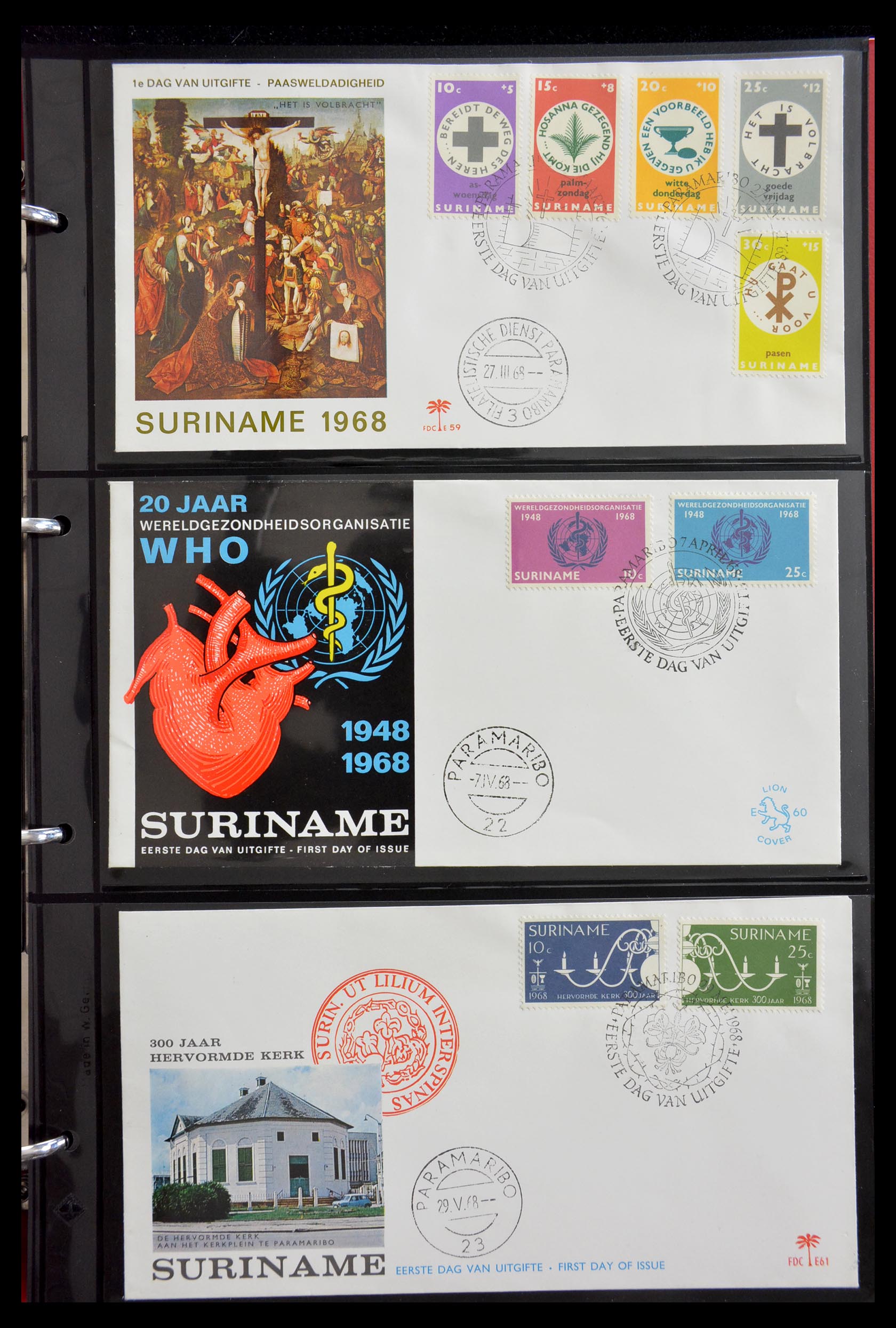 29235 019 - 29235 Surinam FDC's 1960-2006.