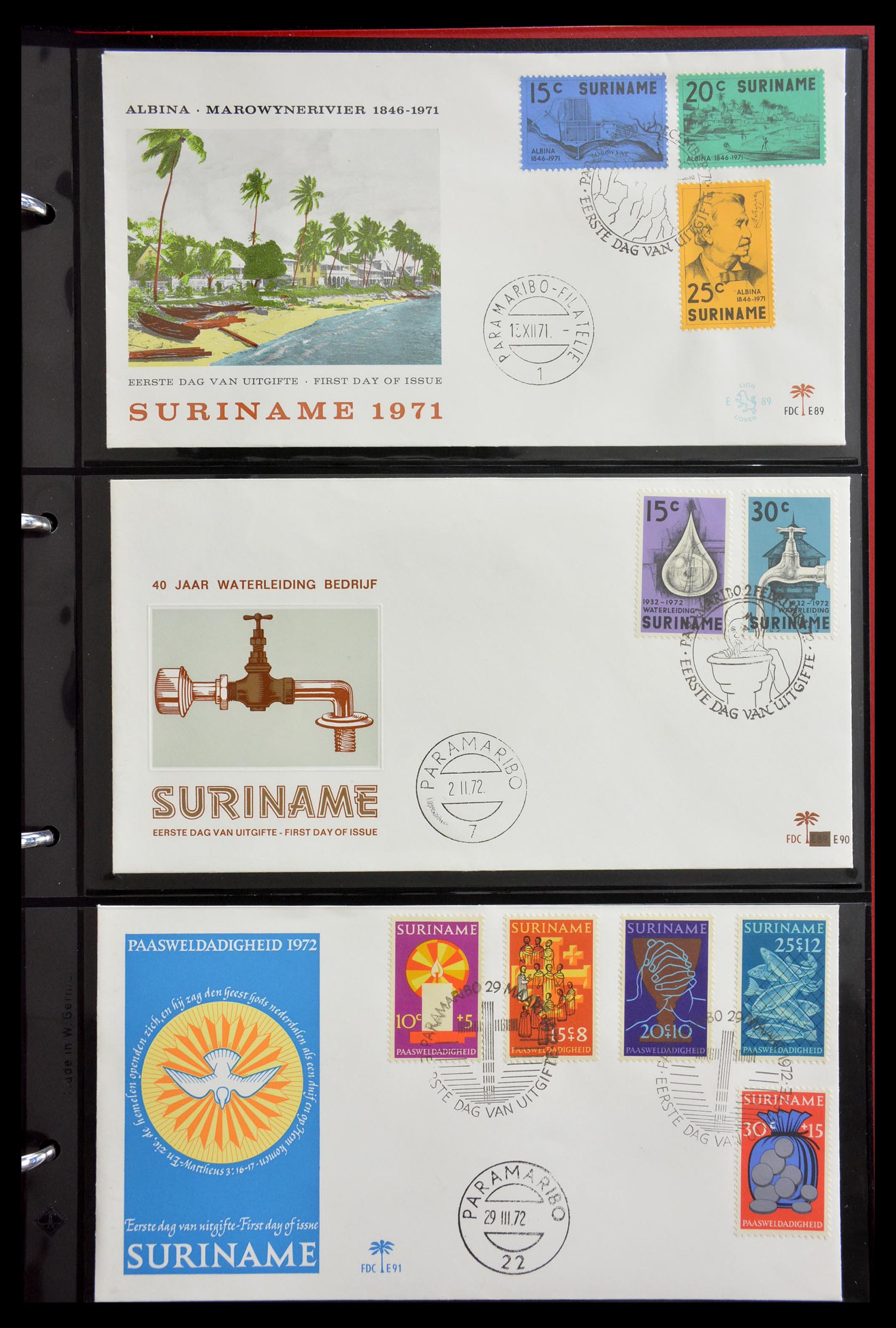 29235 029 - 29235 Surinam FDC's 1960-2006.