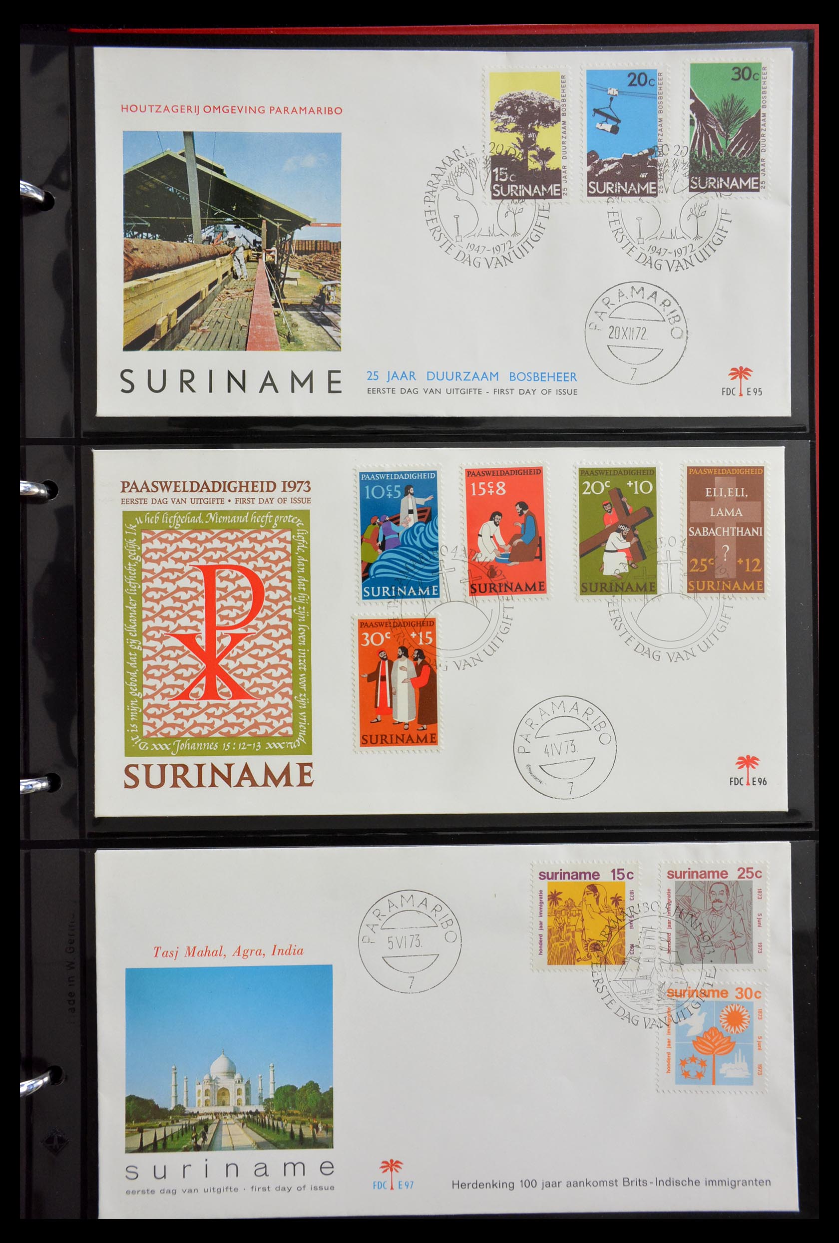 29235 031 - 29235 Suriname FDC's 1960-2006.