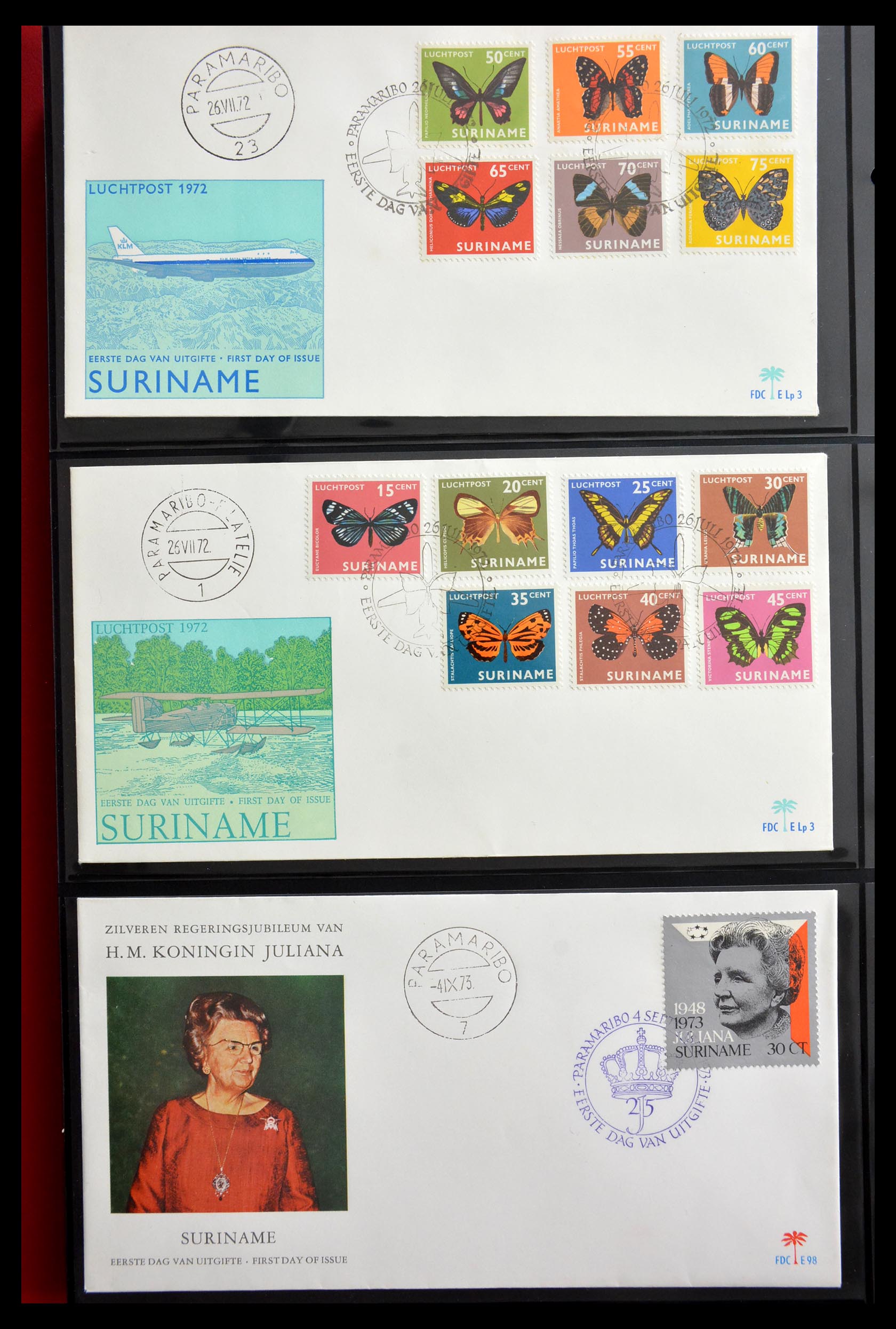 29235 032 - 29235 Suriname FDC's 1960-2006.