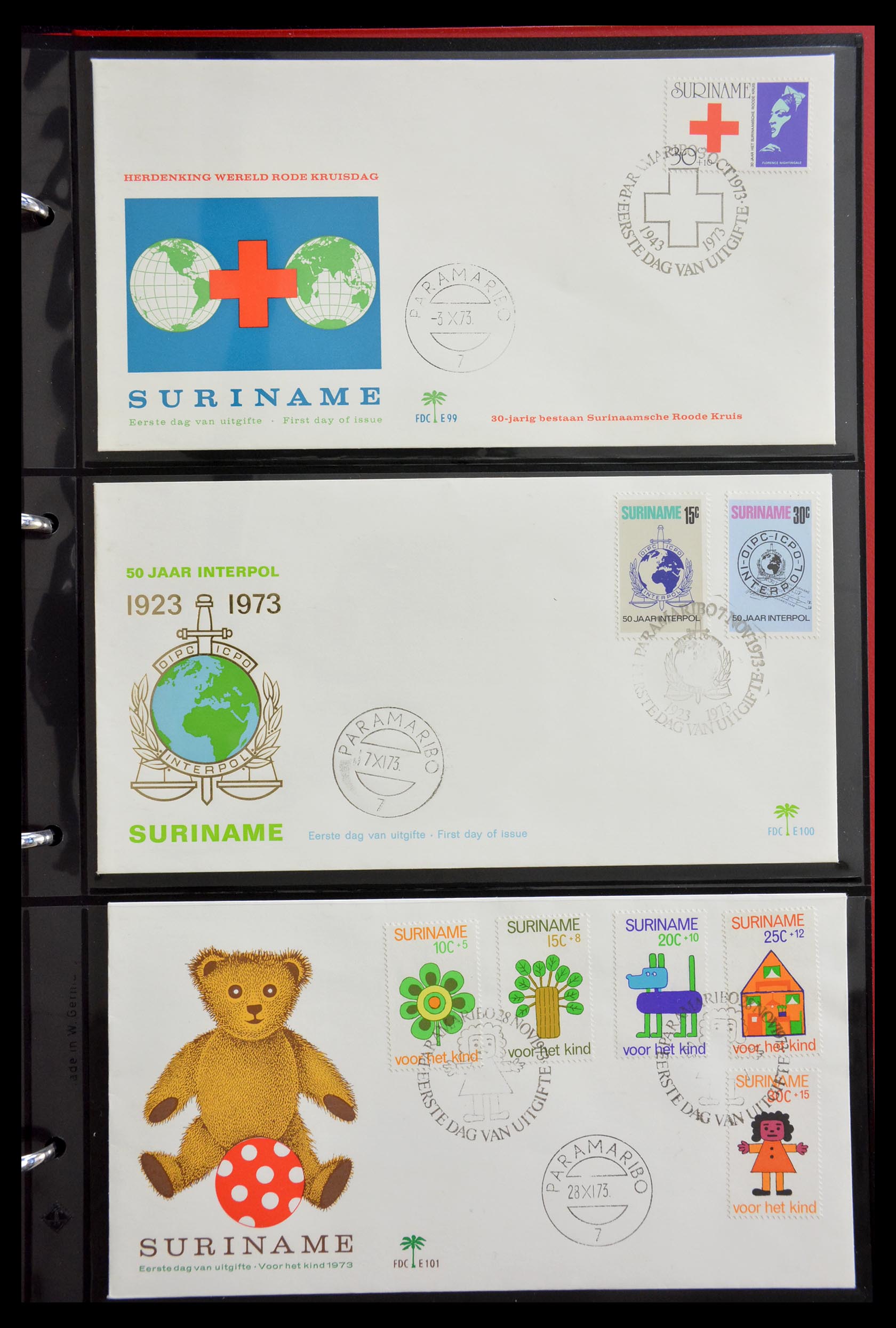 29235 033 - 29235 Suriname FDC's 1960-2006.