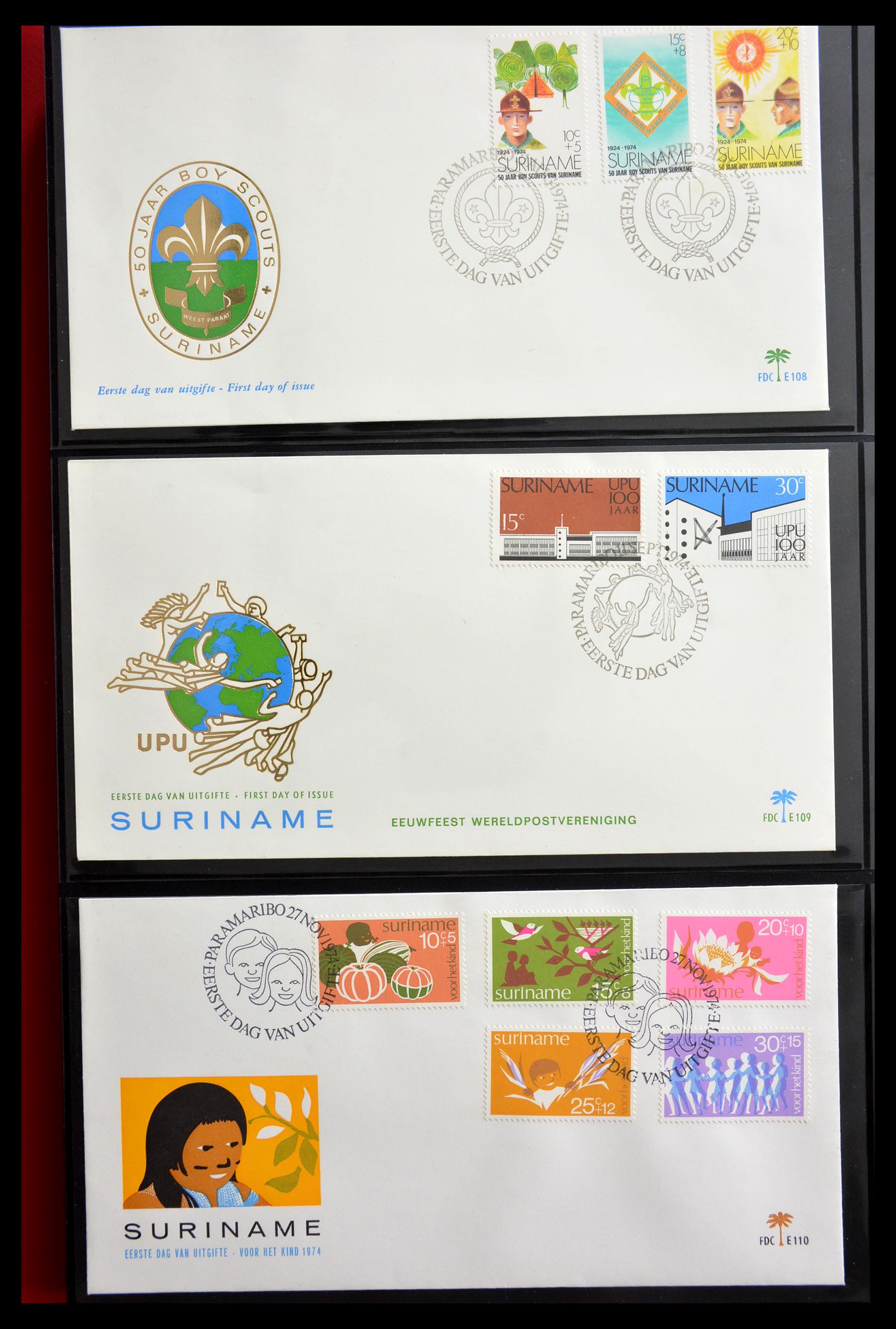 29235 036 - 29235 Surinam FDC's 1960-2006.