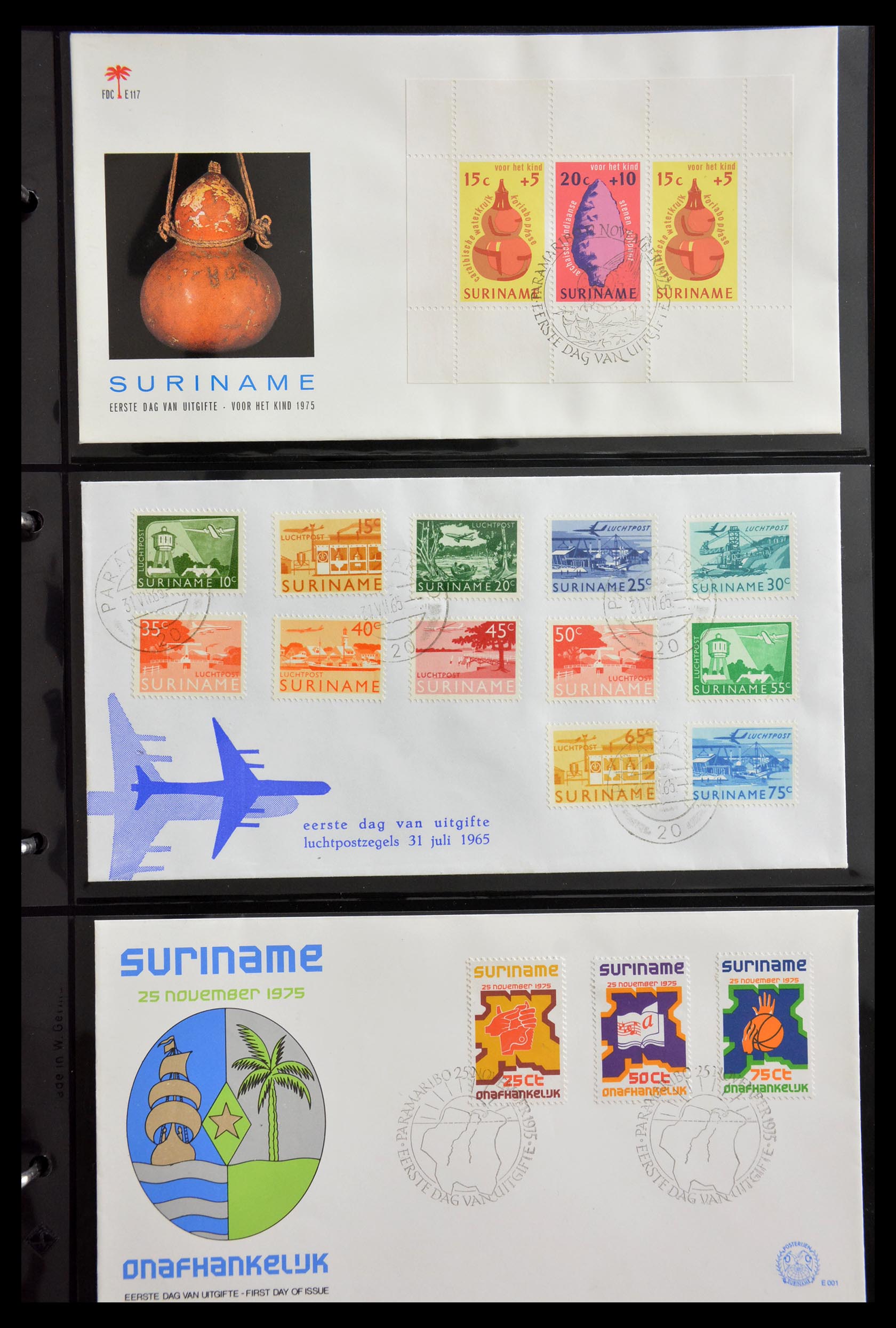 29235 039 - 29235 Suriname FDC's 1960-2006.