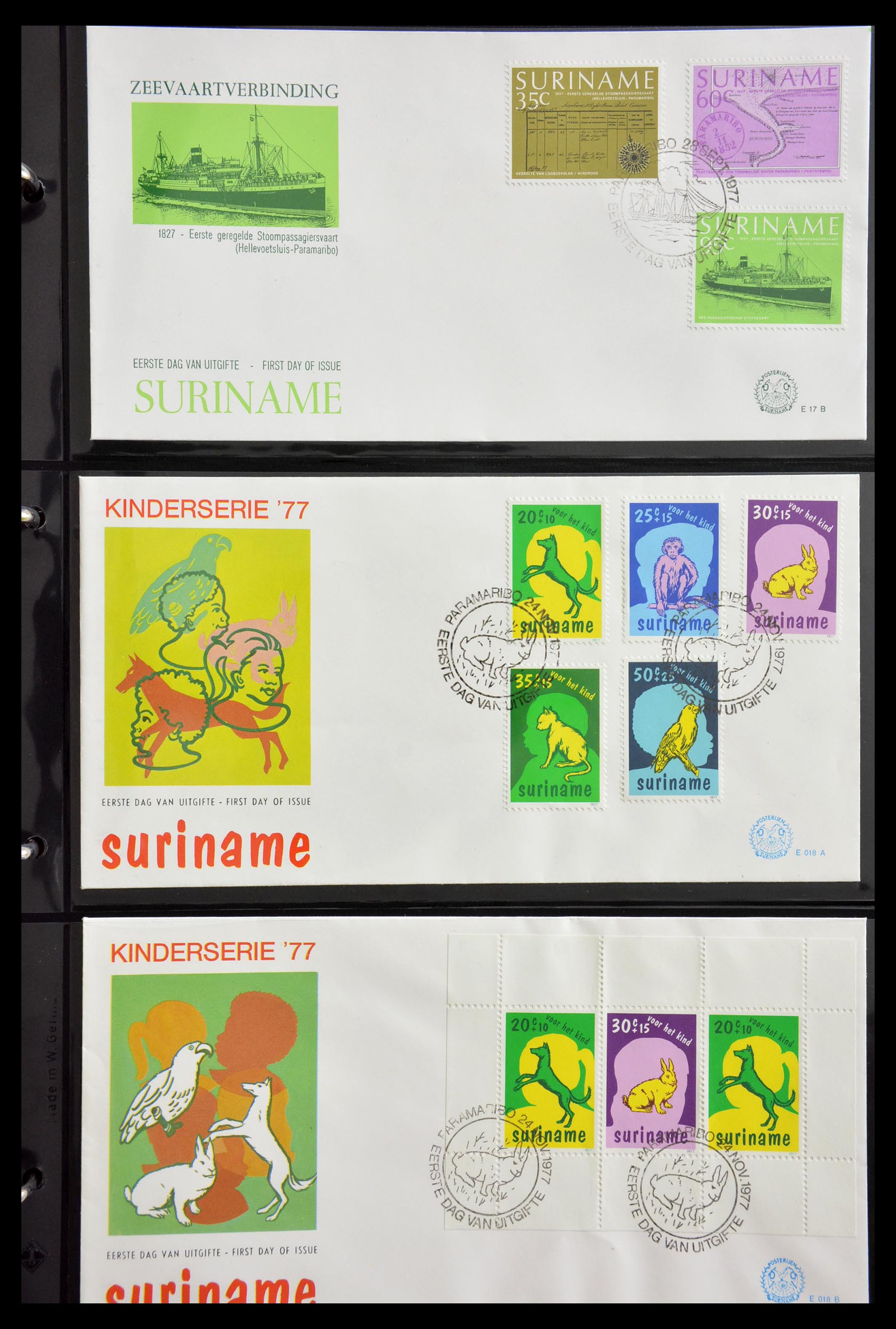 29235 049 - 29235 Suriname FDC's 1960-2006.