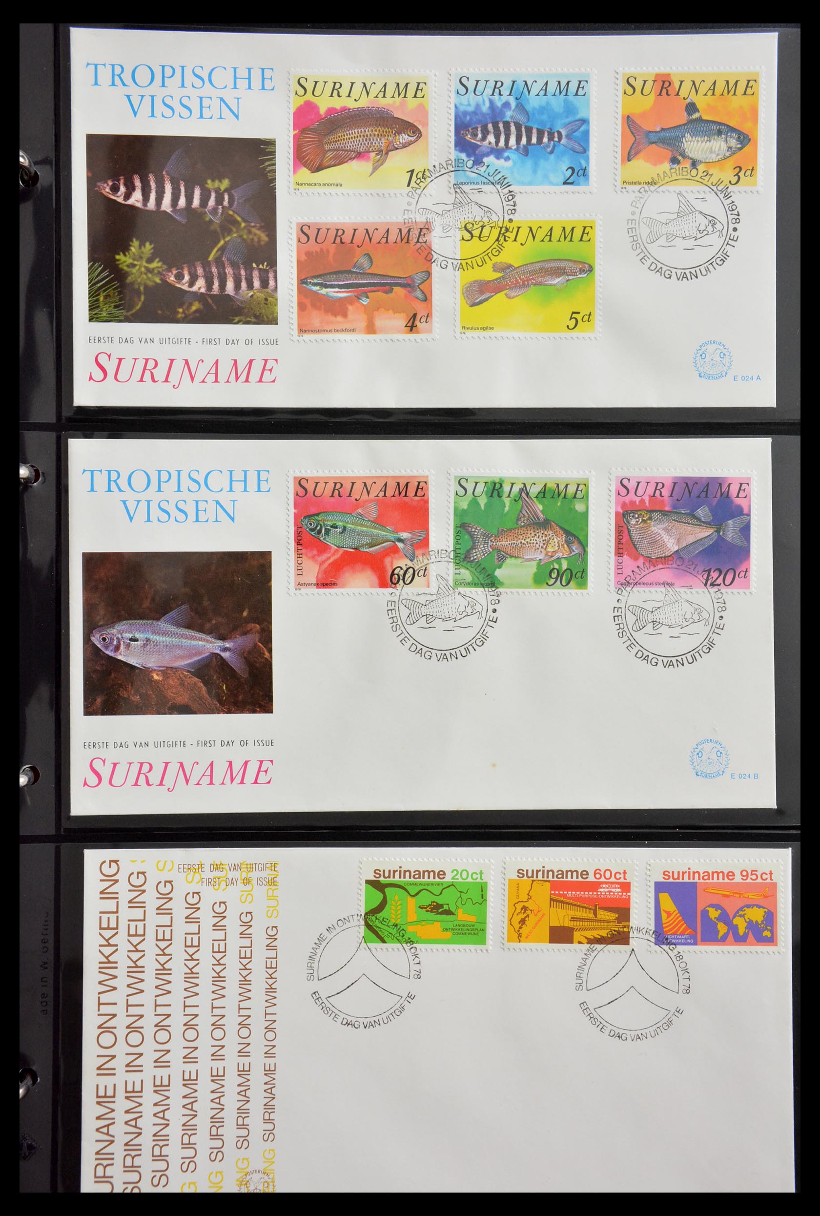 29235 053 - 29235 Surinam FDC's 1960-2006.