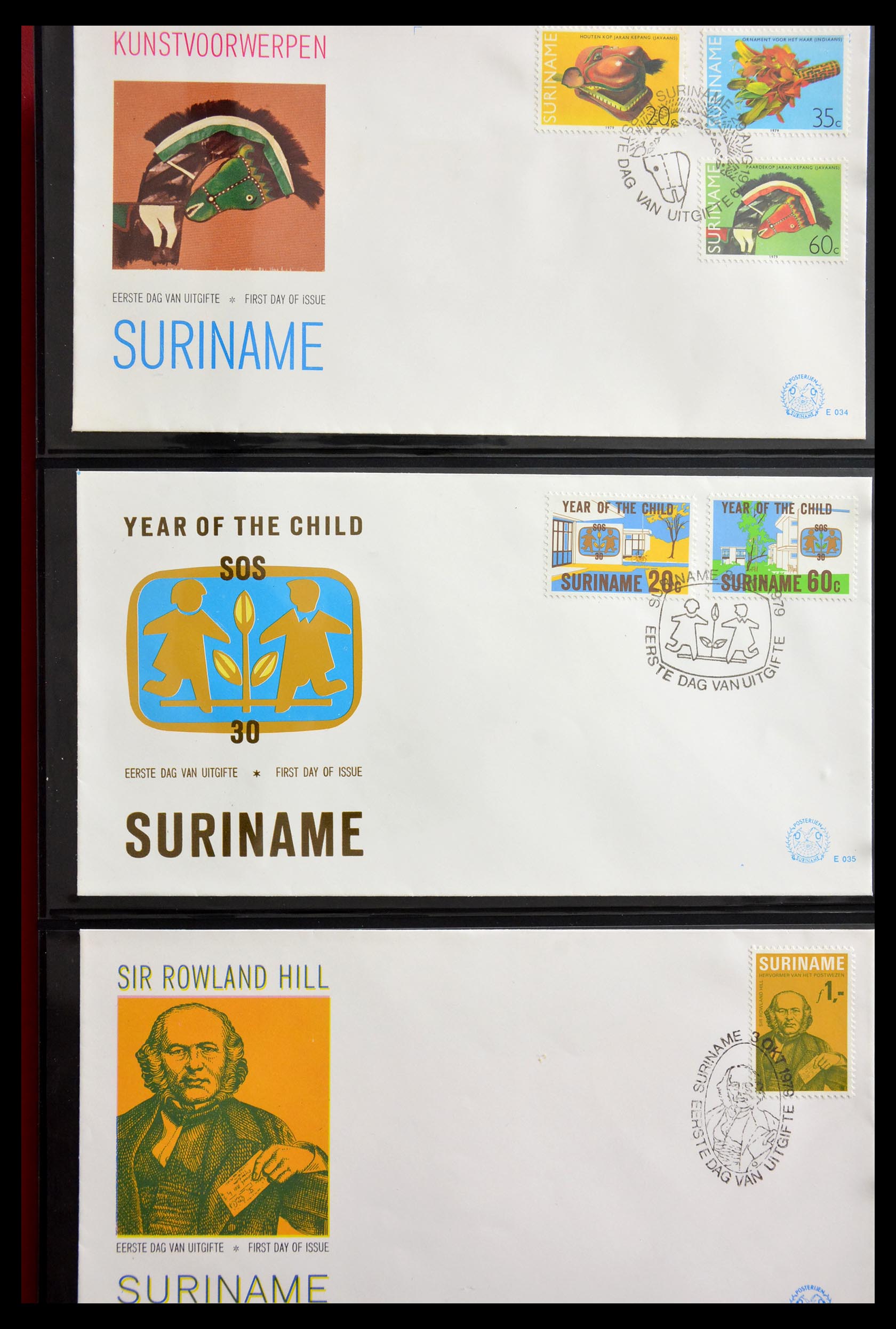 29235 058 - 29235 Surinam FDC's 1960-2006.