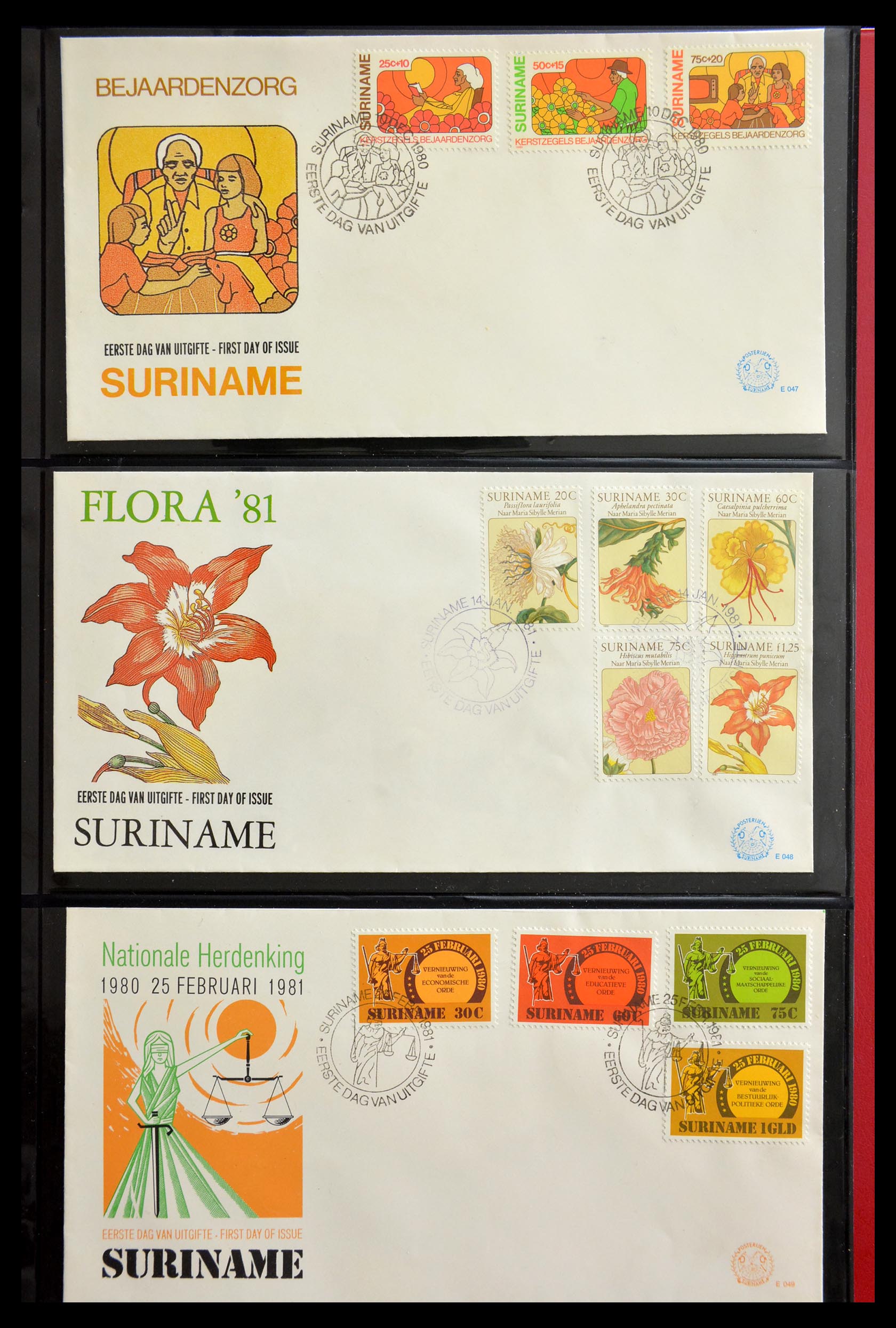29235 067 - 29235 Surinam FDC's 1960-2006.