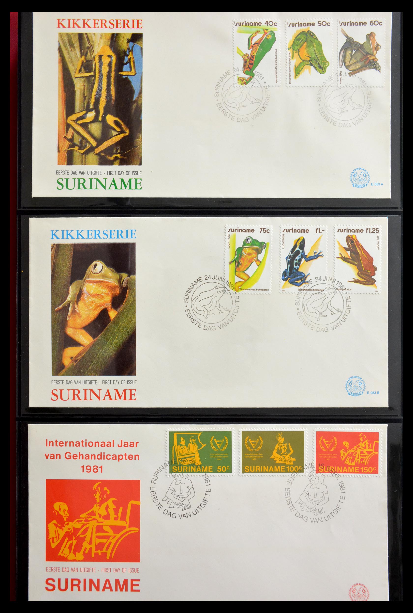 29235 070 - 29235 Surinam FDC's 1960-2006.