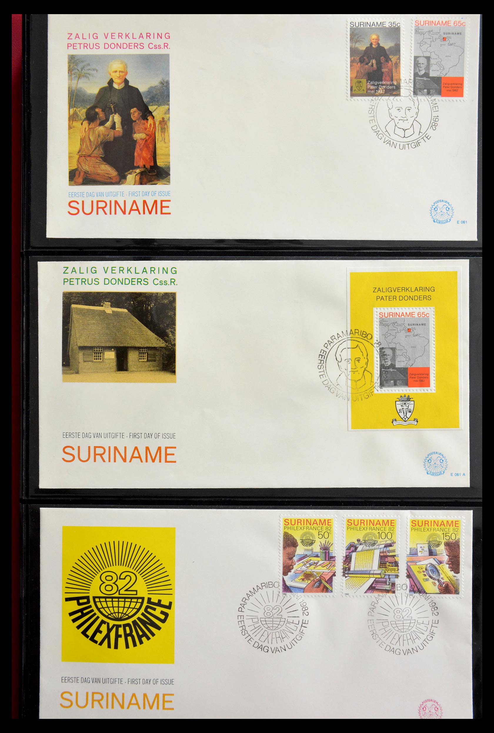 29235 074 - 29235 Surinam FDC's 1960-2006.