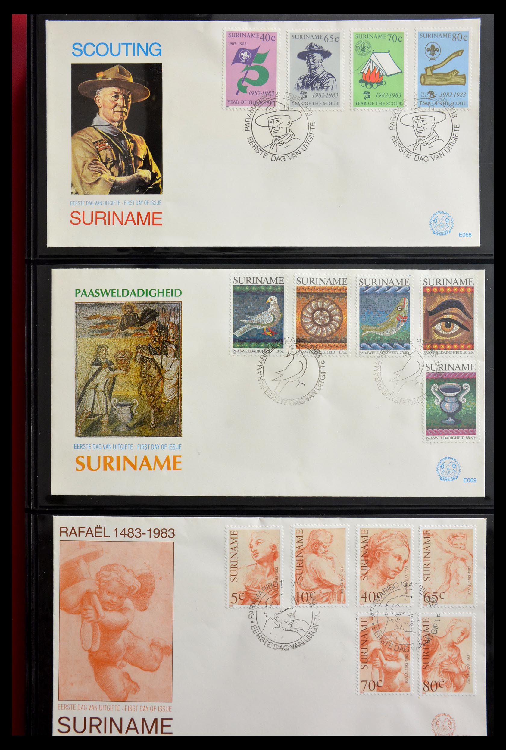 29235 078 - 29235 Surinam FDC's 1960-2006.
