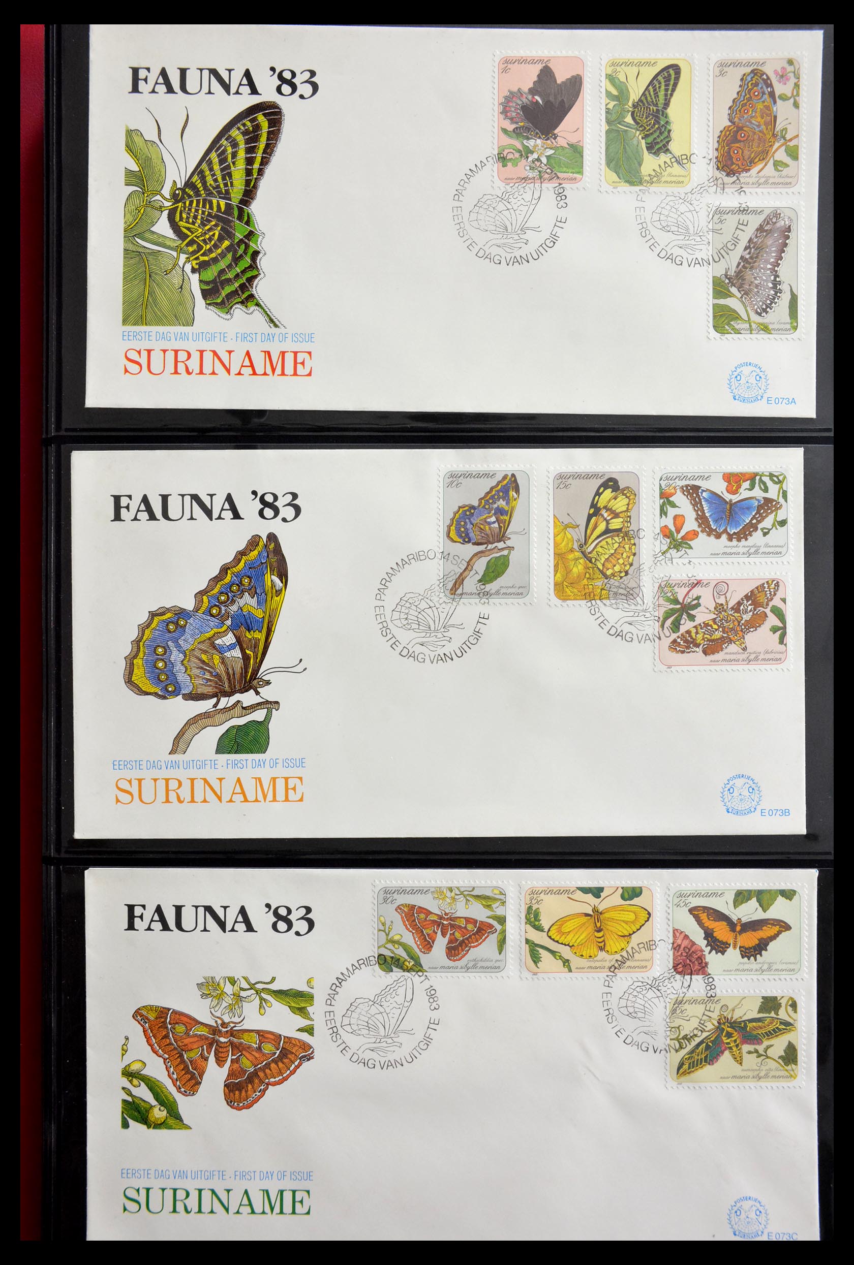 29235 080 - 29235 Surinam FDC's 1960-2006.