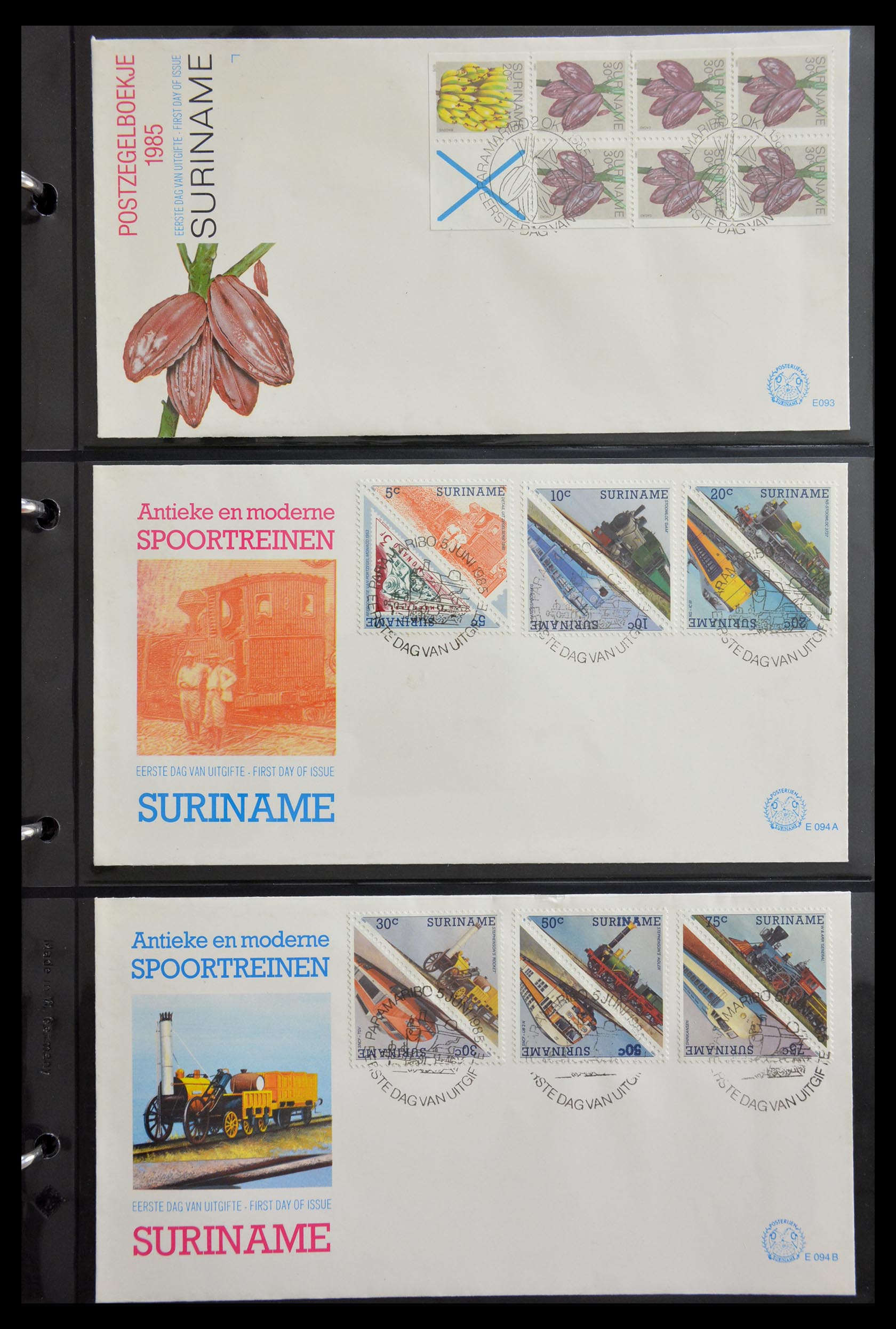 29235 091 - 29235 Surinam FDC's 1960-2006.