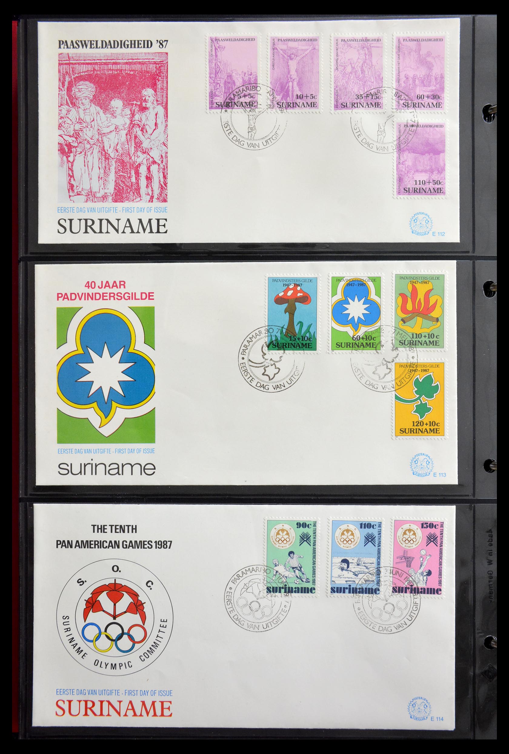 29235 100 - 29235 Surinam FDC's 1960-2006.