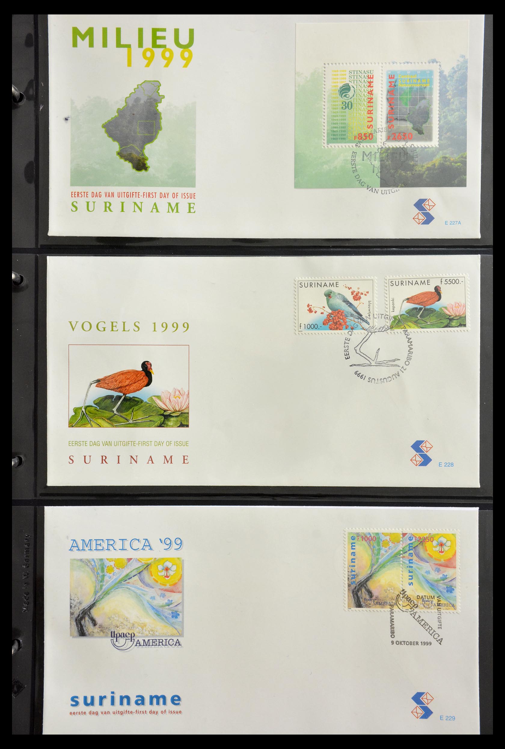 29235 161 - 29235 Surinam FDC's 1960-2006.