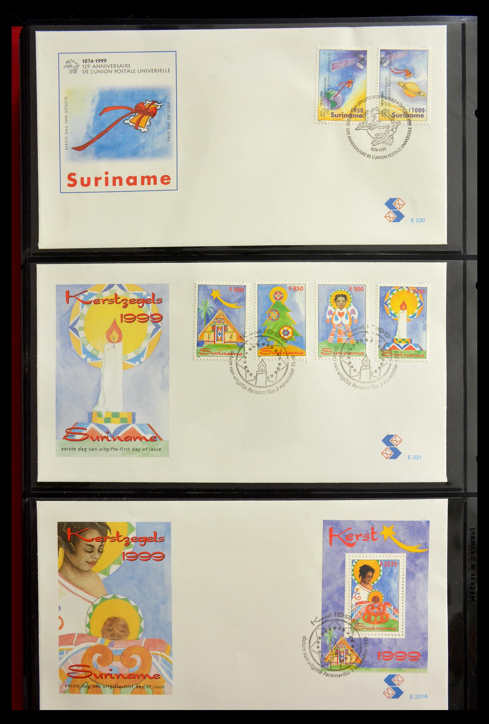 29235 162 - 29235 Suriname FDC's 1960-2006.