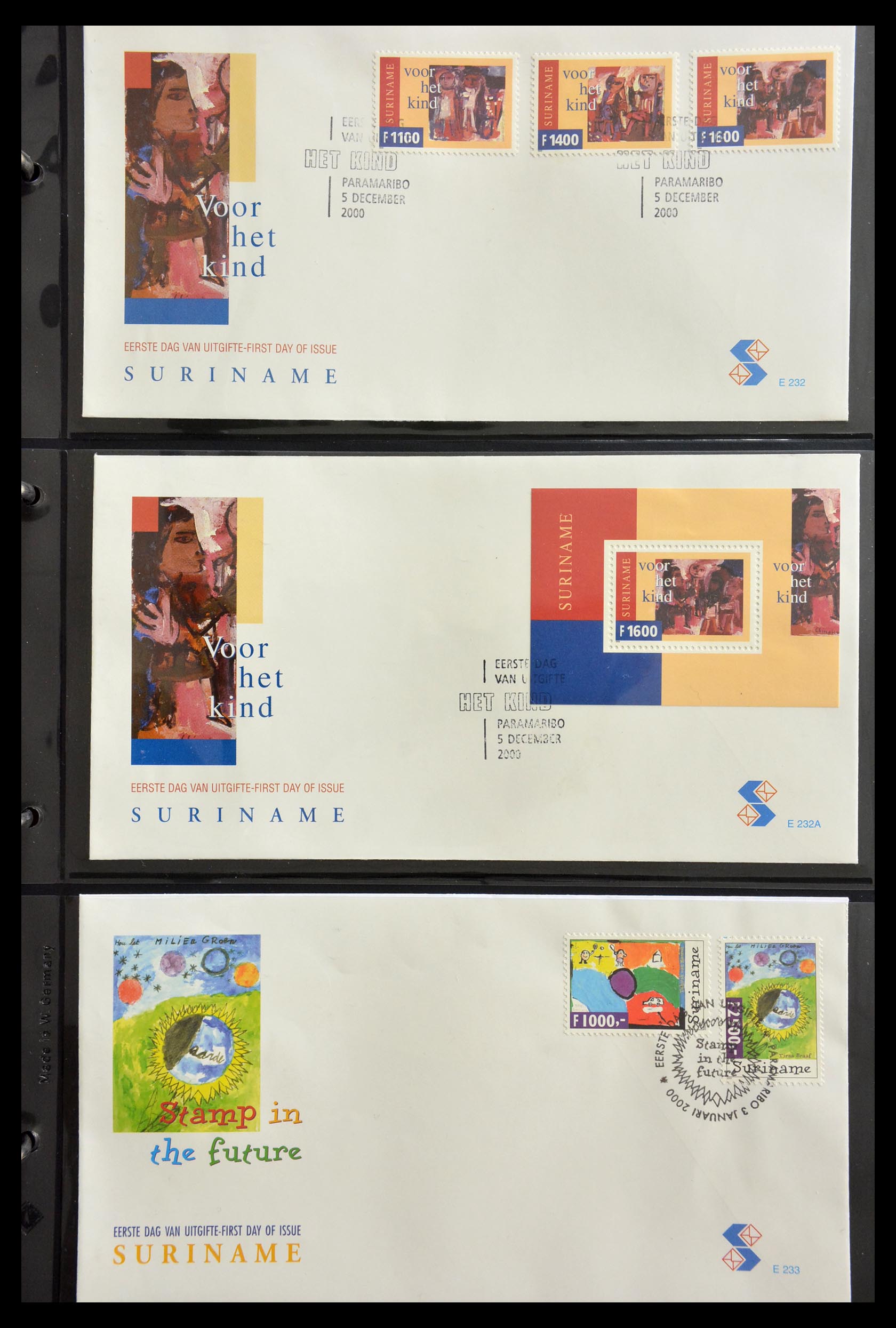 29235 163 - 29235 Surinam FDC's 1960-2006.