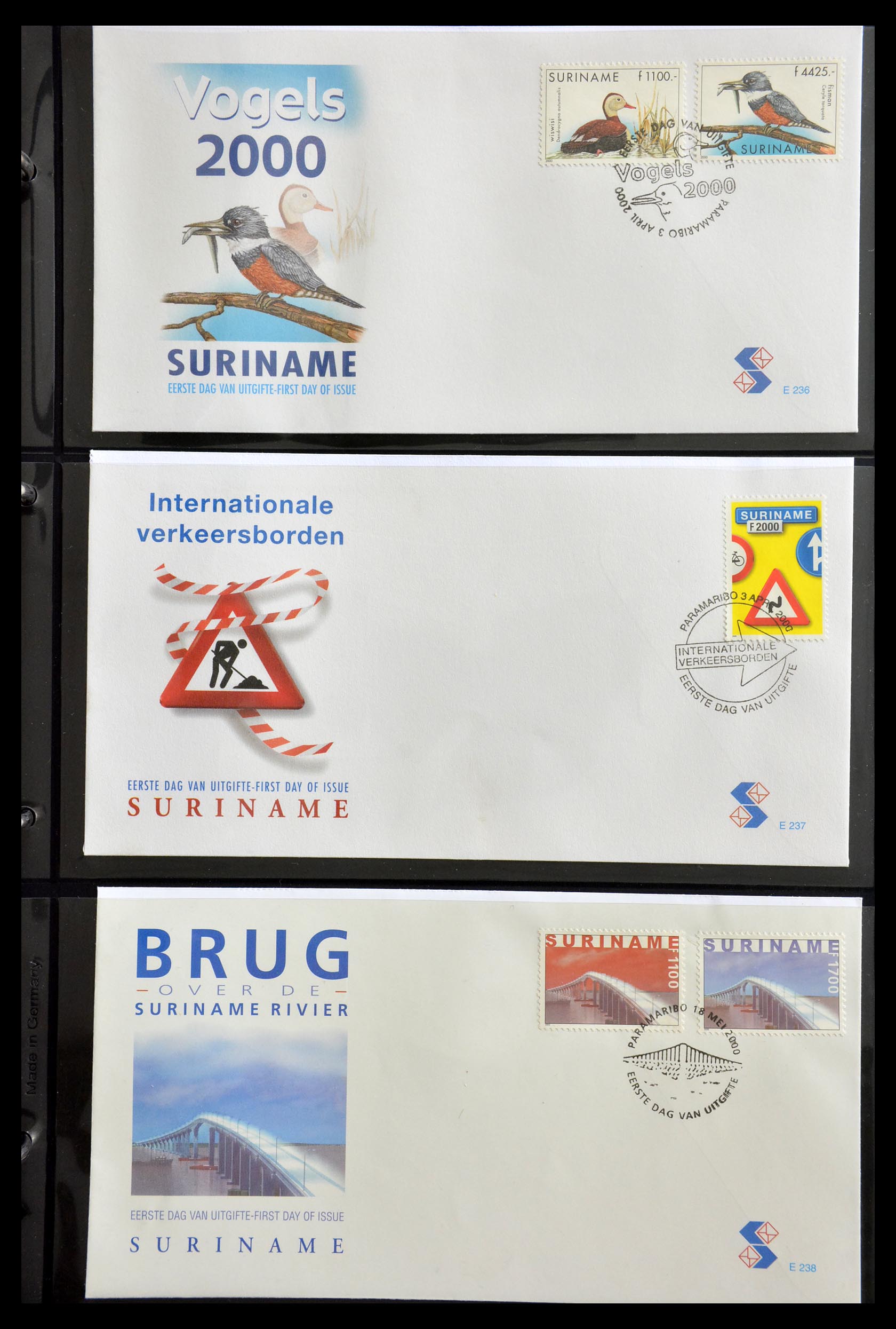 29235 165 - 29235 Suriname FDC's 1960-2006.