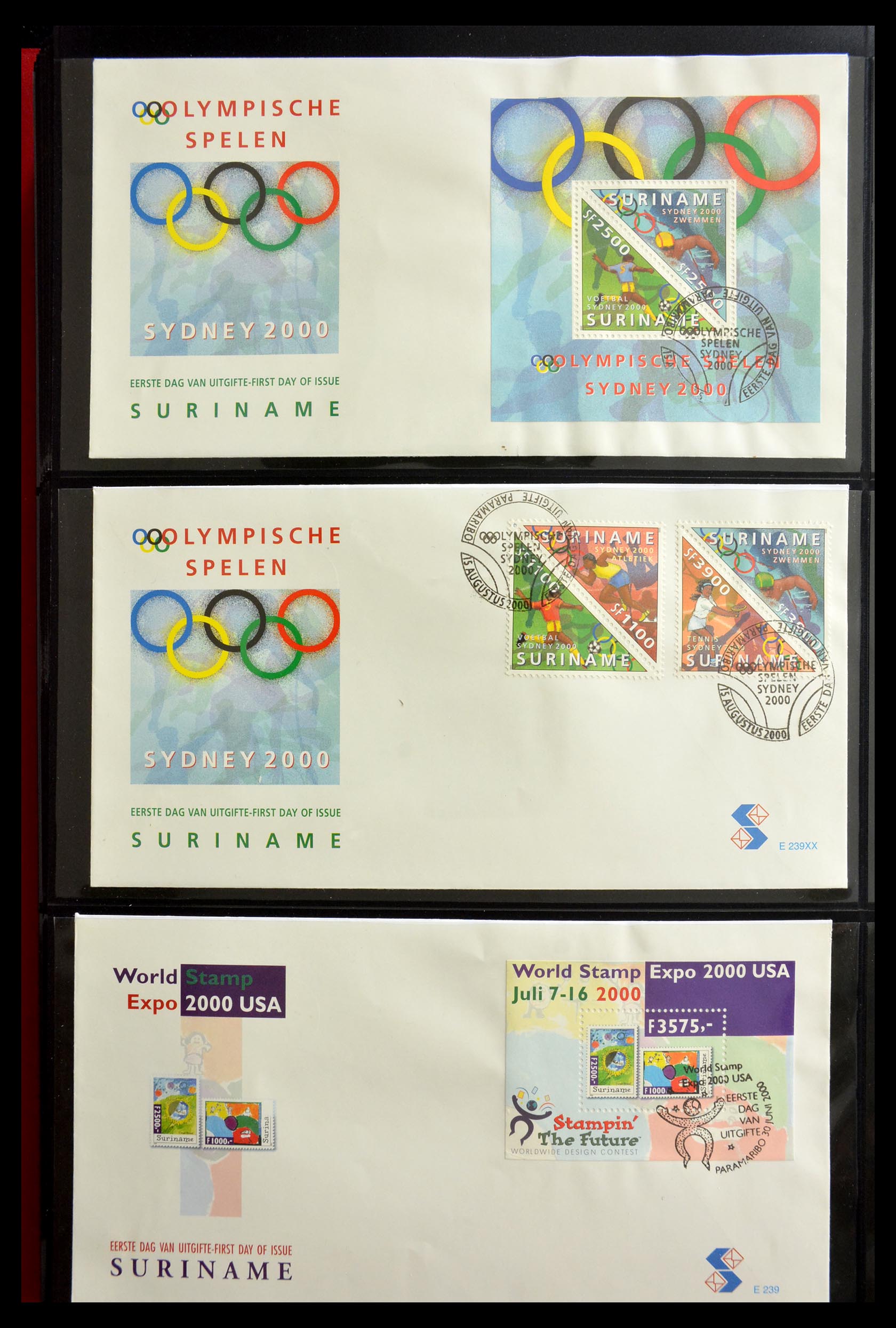 29235 166 - 29235 Suriname FDC's 1960-2006.