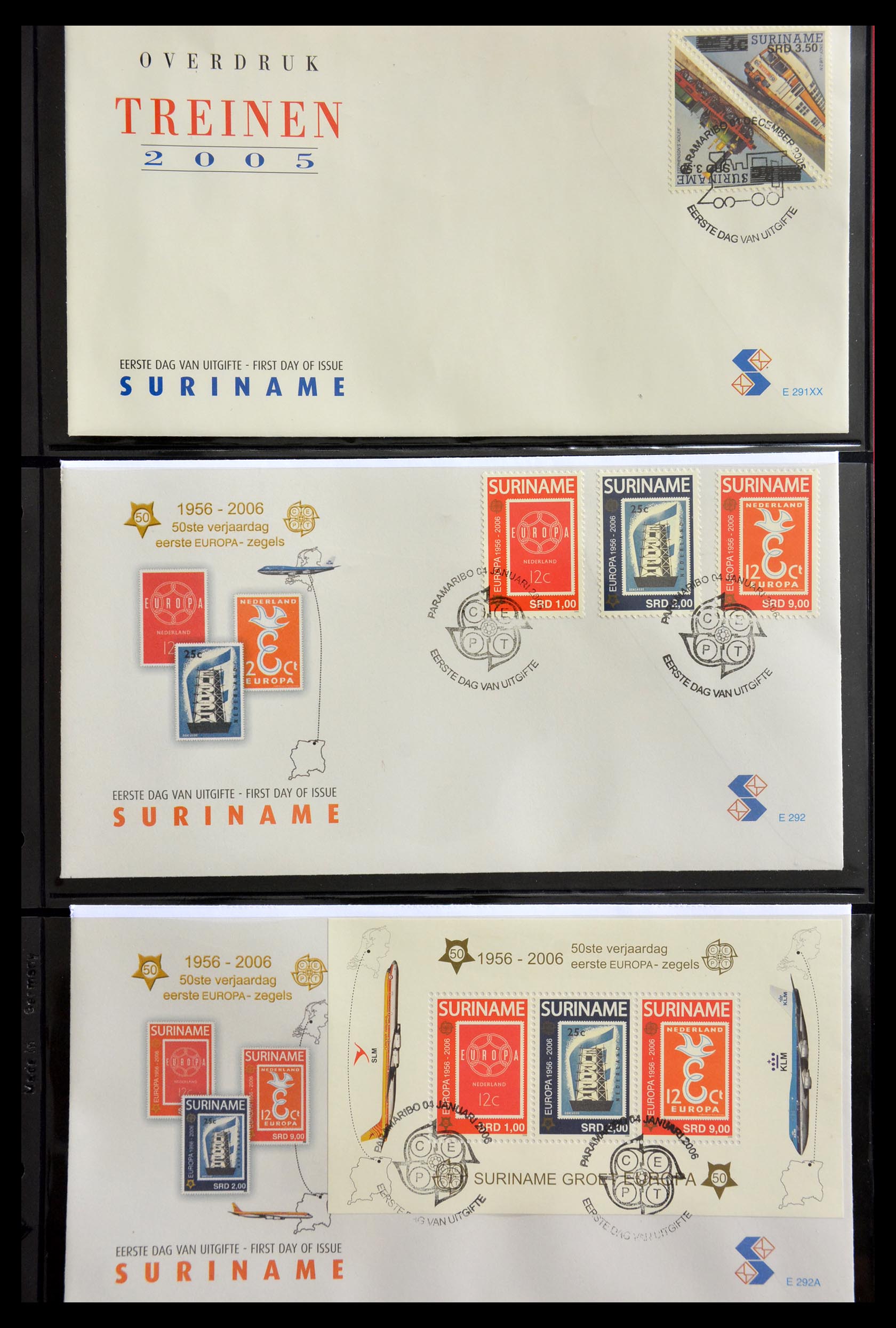 29235 199 - 29235 Surinam FDC's 1960-2006.