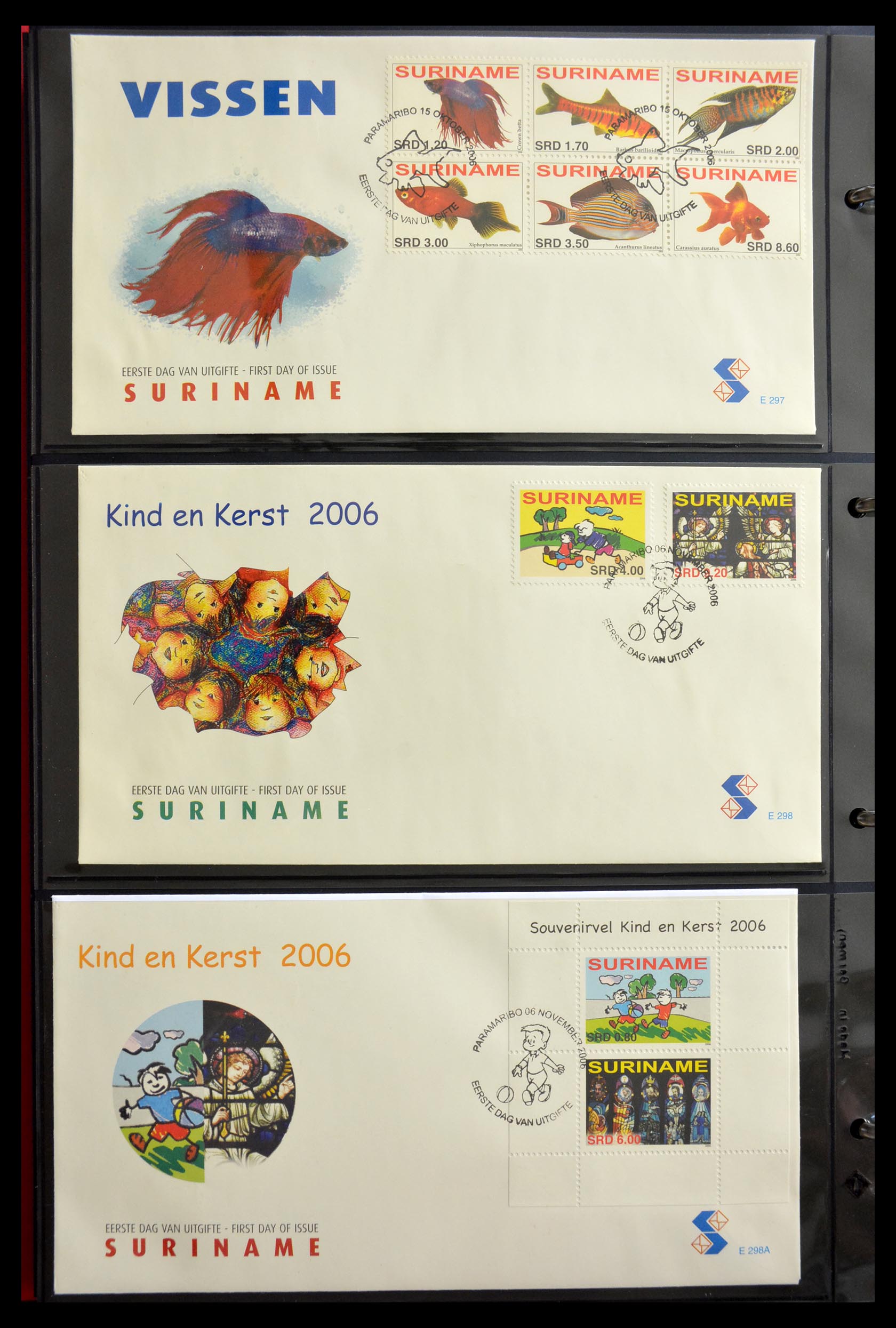 29235 204 - 29235 Surinam FDC's 1960-2006.