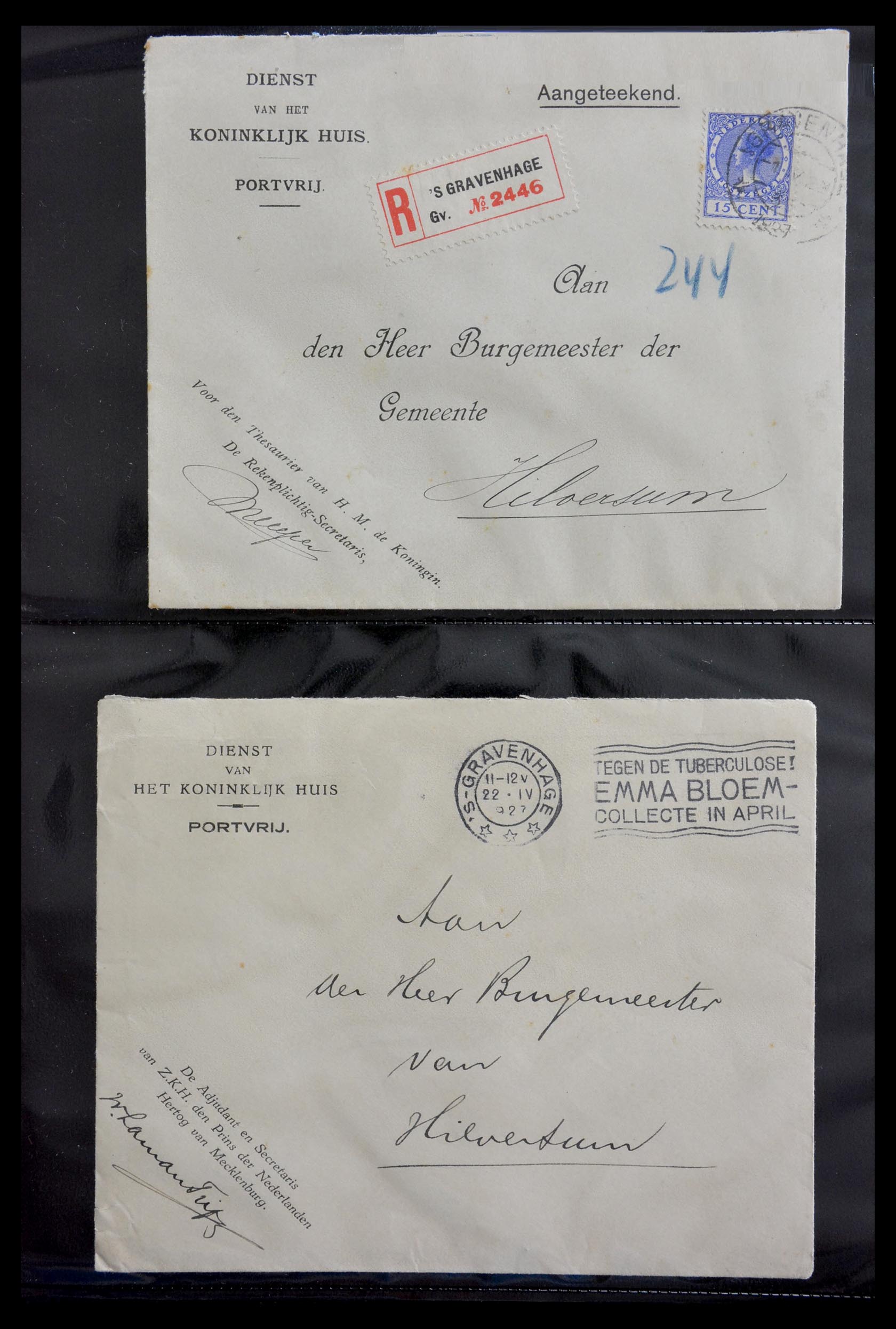 29241 001 - 29241 Nederland brieven koninklijk huis.
