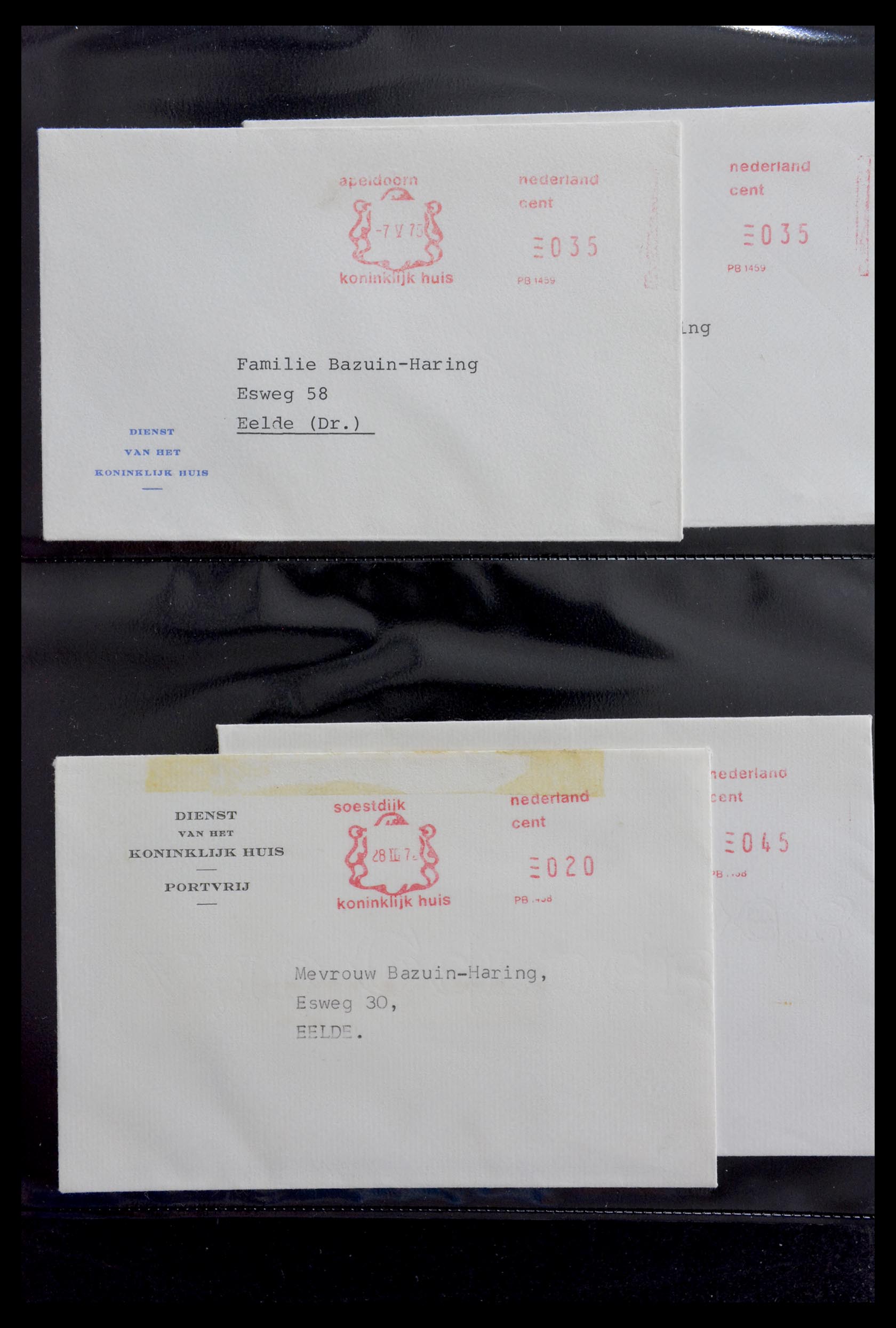 29241 007 - 29241 Netherlands covers royals.