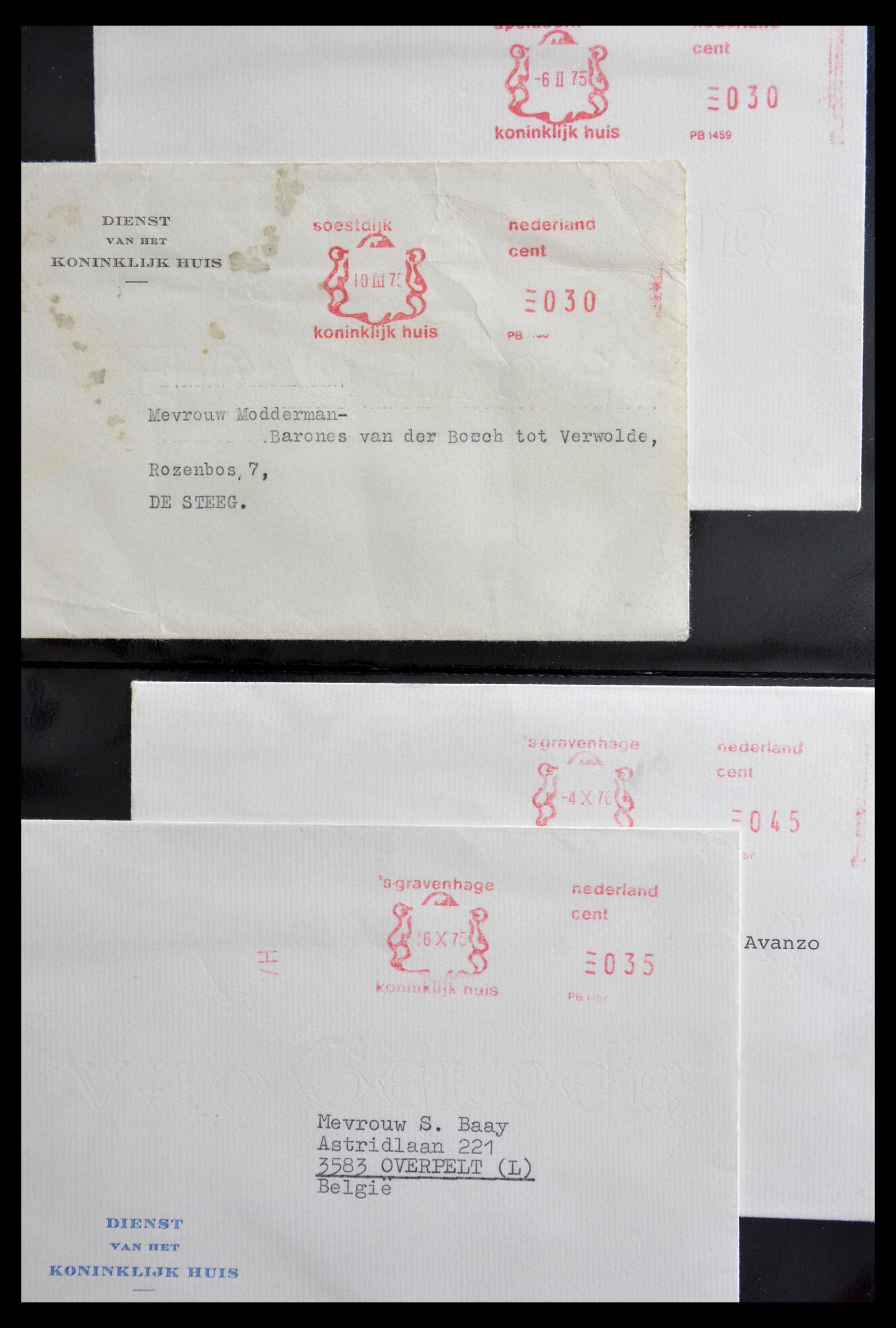 29241 008 - 29241 Nederland brieven koninklijk huis.