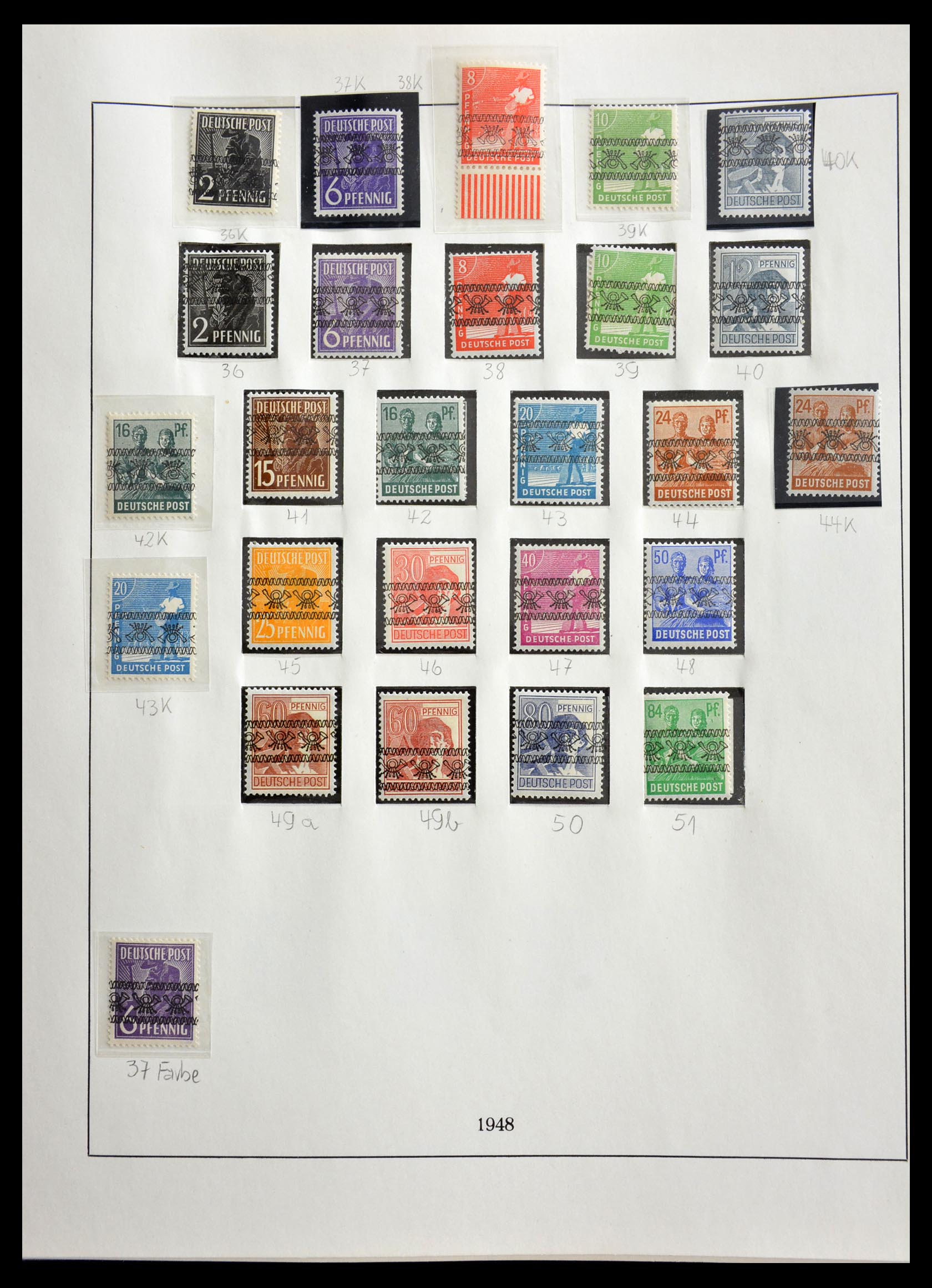 29259 010 - 29259 Bundespost and Zones 1945-1970.