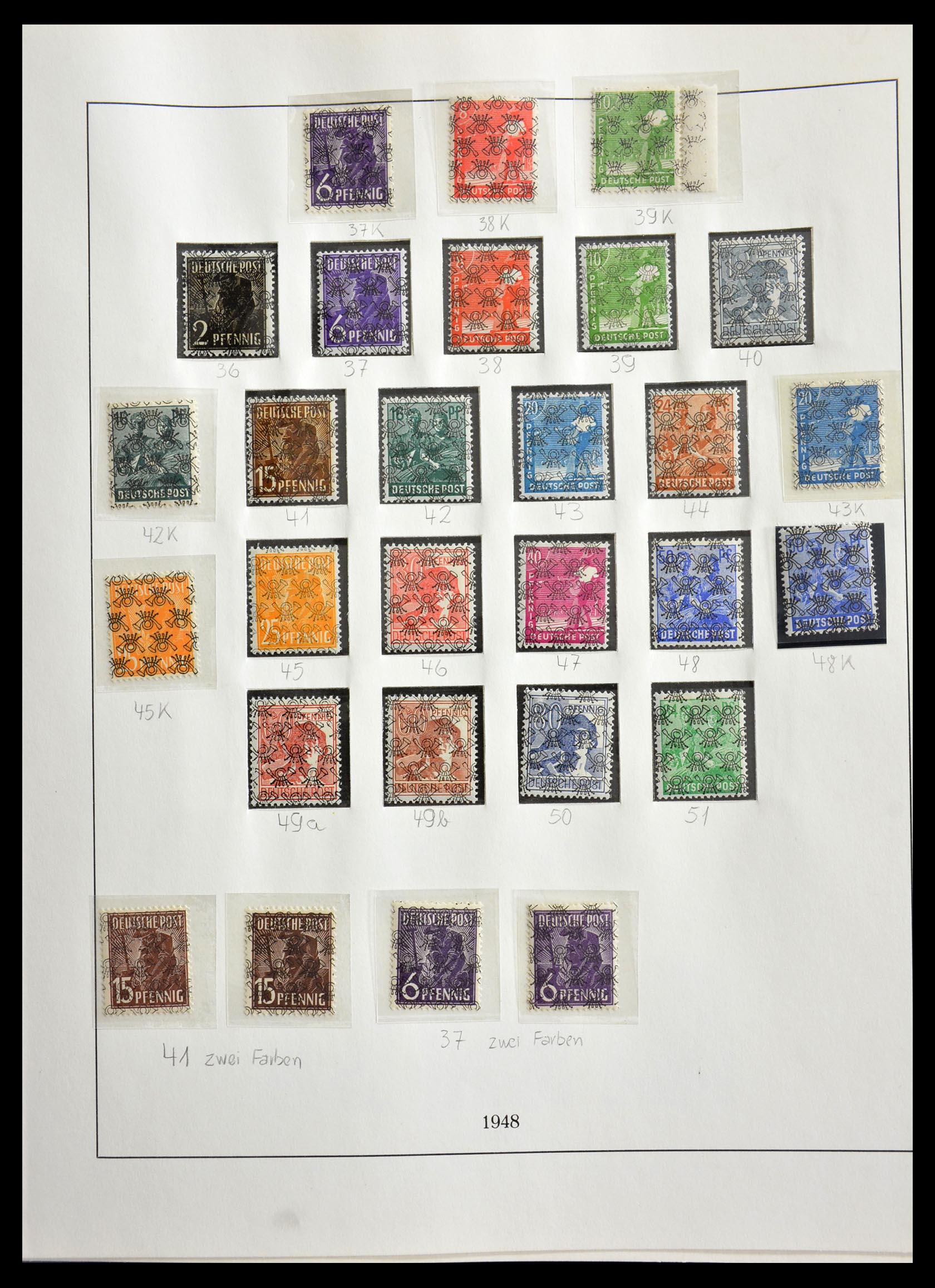 29259 011 - 29259 Bundespost and Zones 1945-1970.