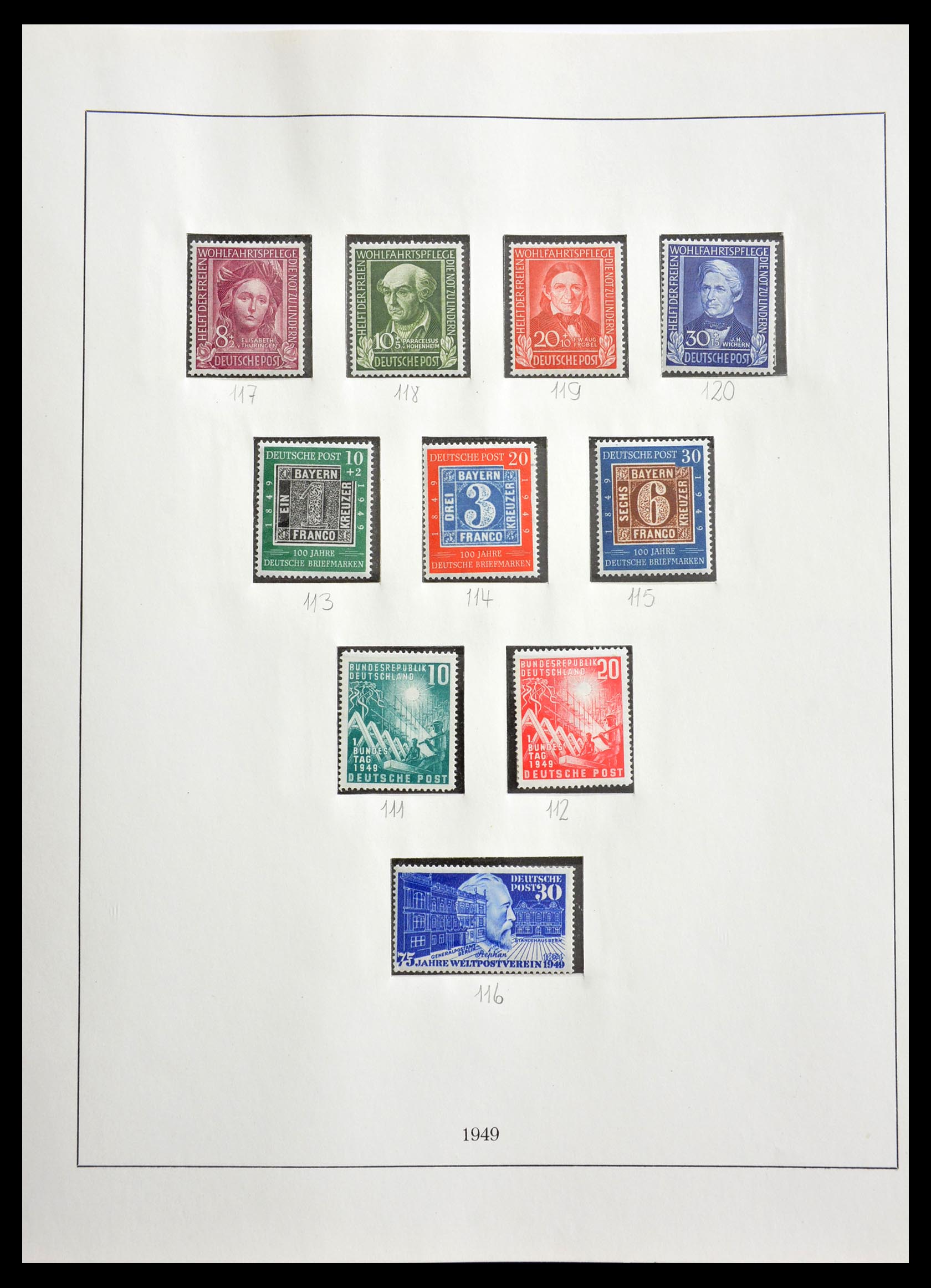 29259 017 - 29259 Bundespost and Zones 1945-1970.