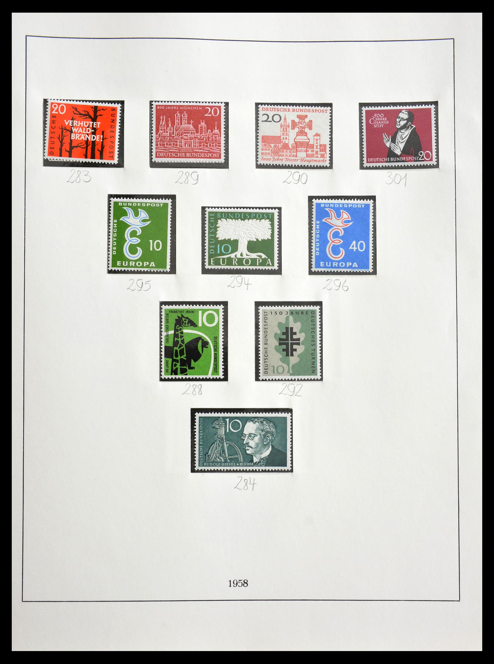 29259 030 - 29259 Bundespost and Zones 1945-1970.