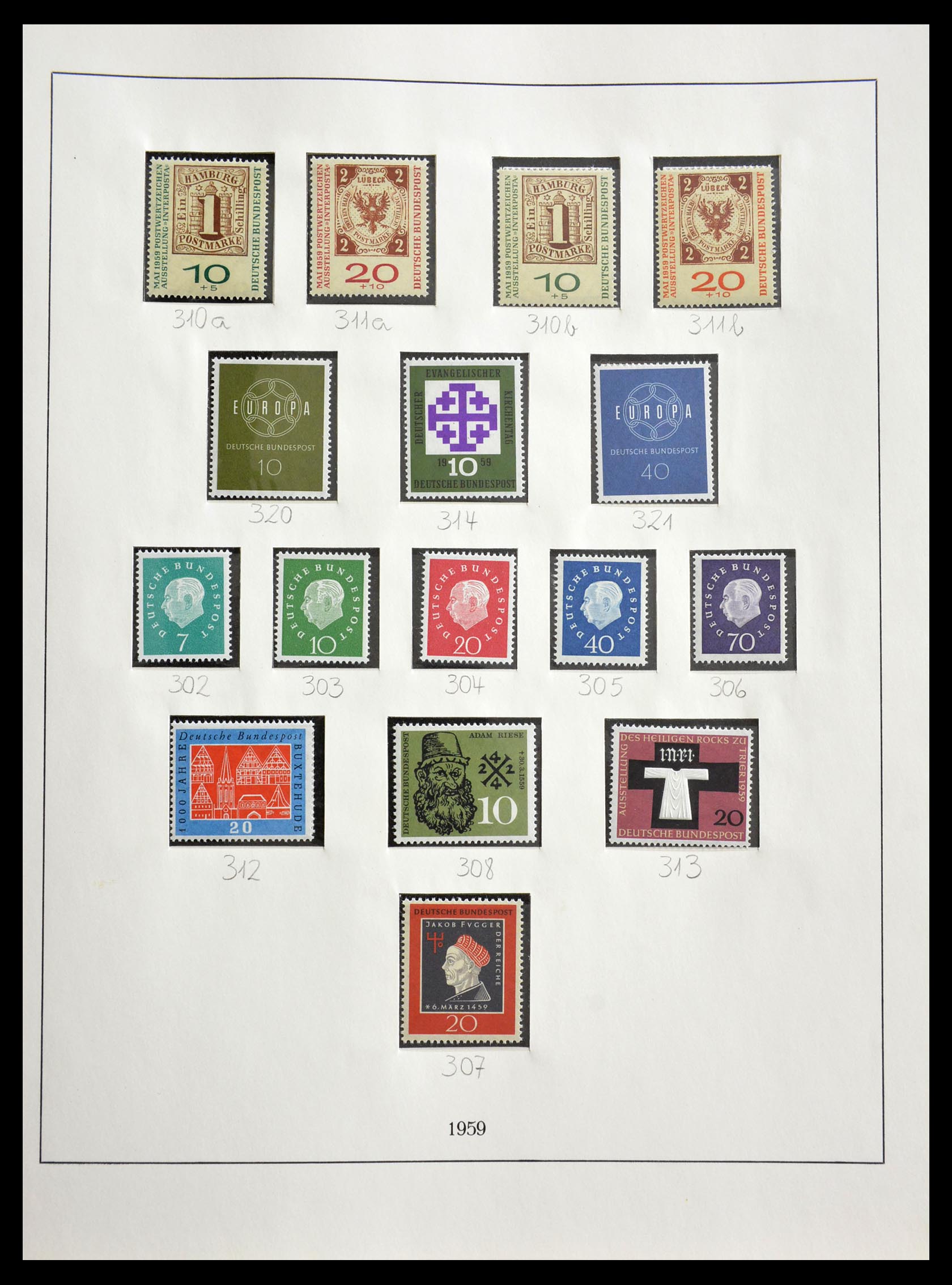 29259 031 - 29259 Bundespost and Zones 1945-1970.