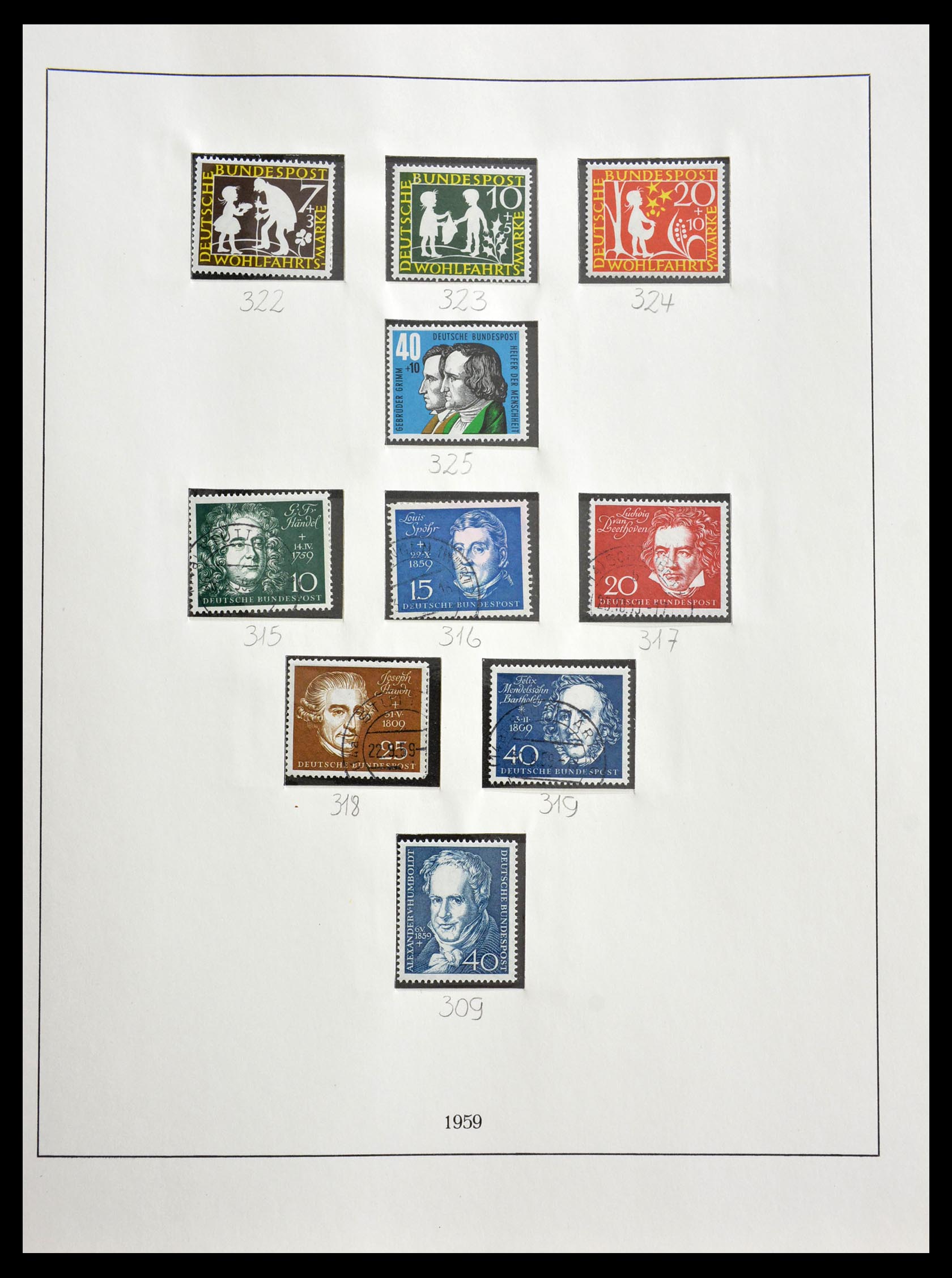 29259 032 - 29259 Bundespost and Zones 1945-1970.