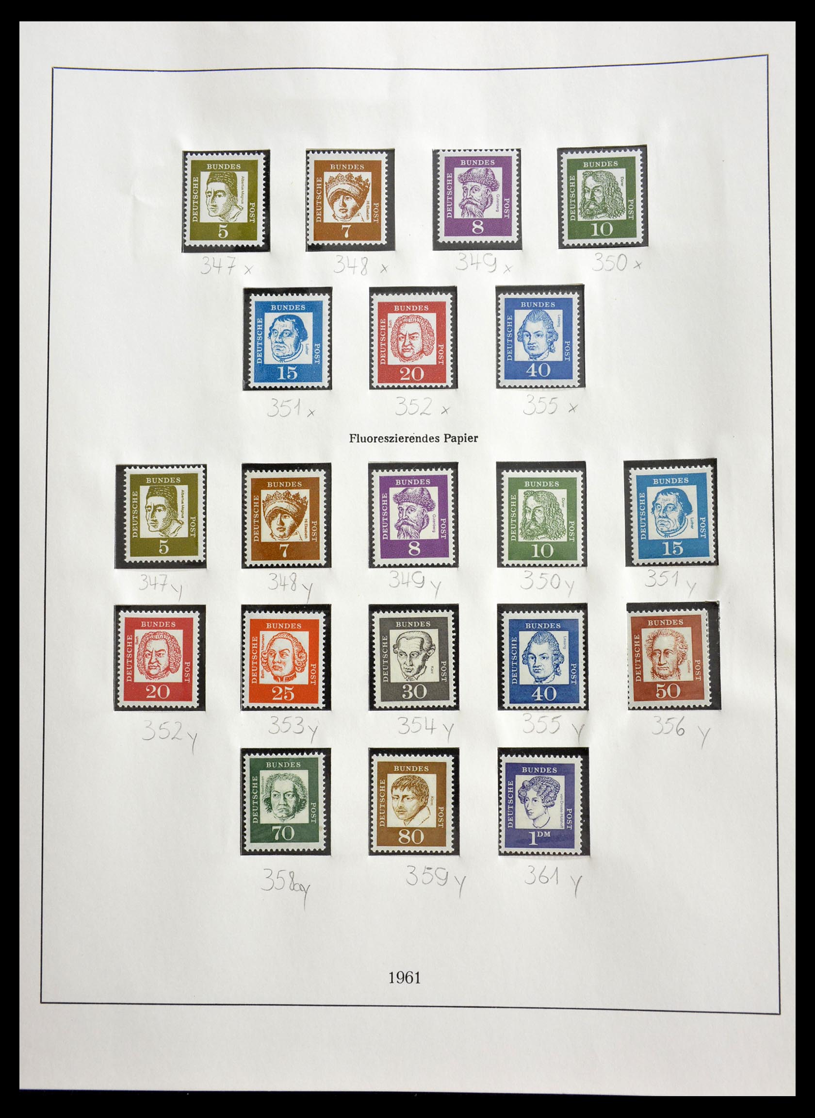 29259 038 - 29259 Bundespost and Zones 1945-1970.