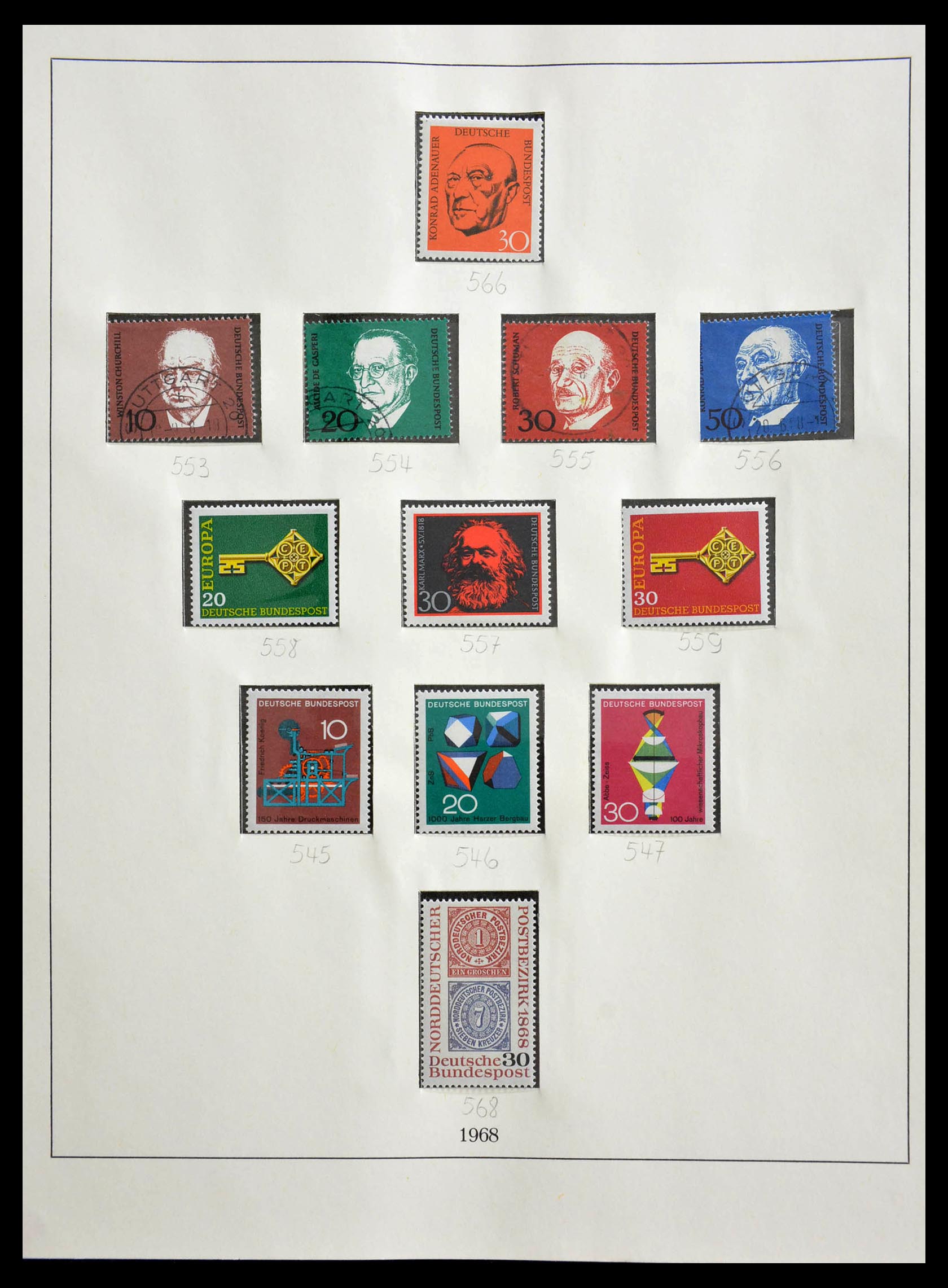 29259 056 - 29259 Bundespost and Zones 1945-1970.