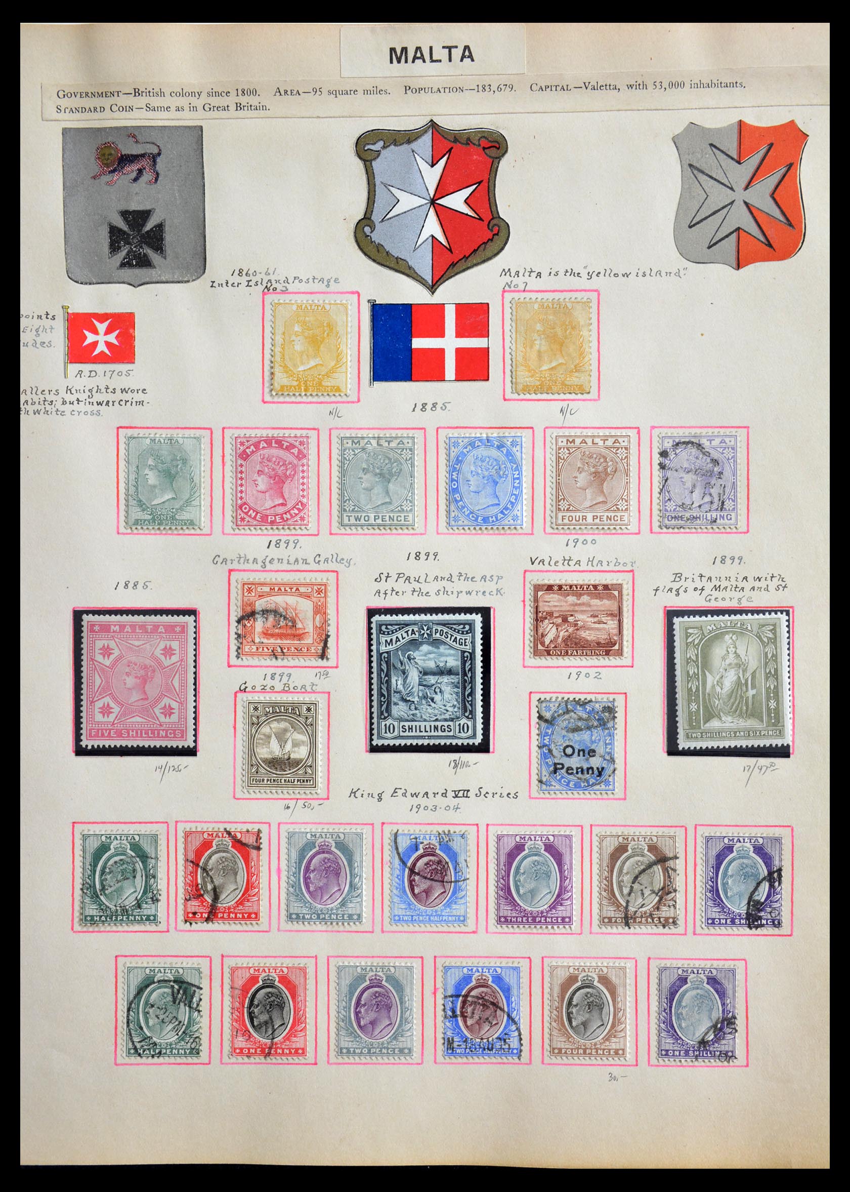 29267 001 - 29267 Malta 1885-1957.