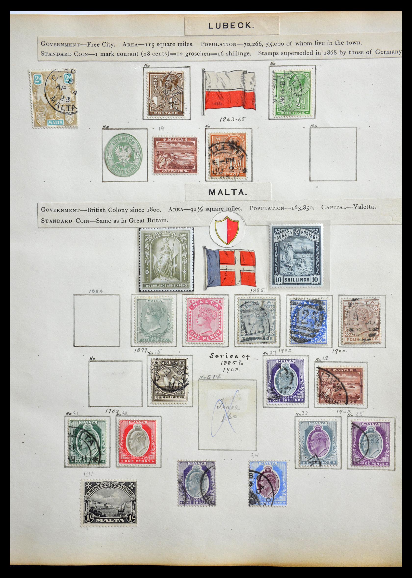 29267 003 - 29267 Malta 1885-1957.