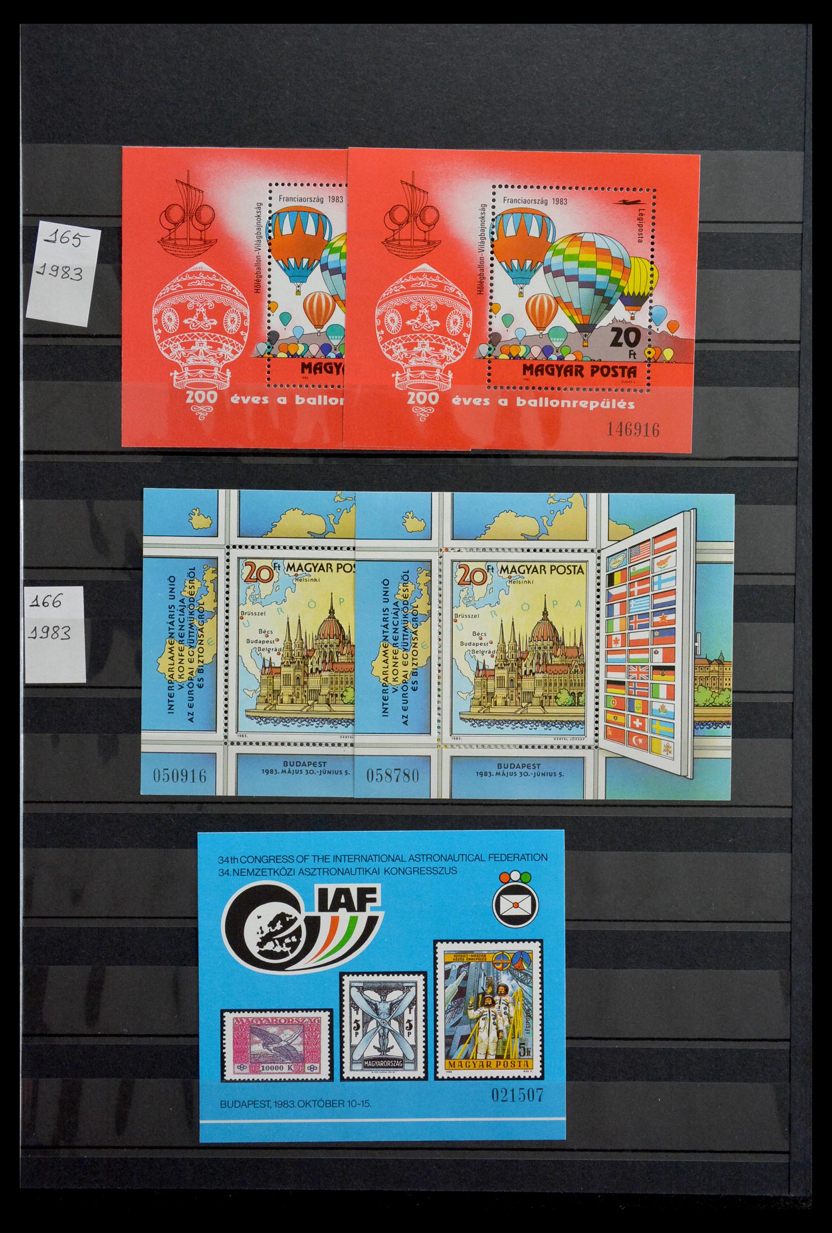 29283 076 - 29283 Hungary souvenir sheets 1938-1984.
